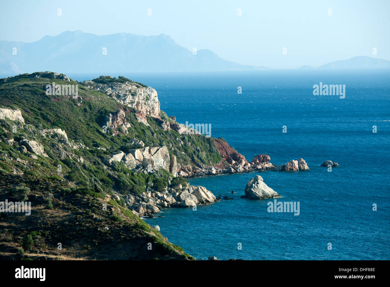 Asien, Türkei, Provinz Mugla, Resadiye-Halbinsel (Datca-Halbinsel), Bucht im Südwesten der Halbinsel Stock Photo