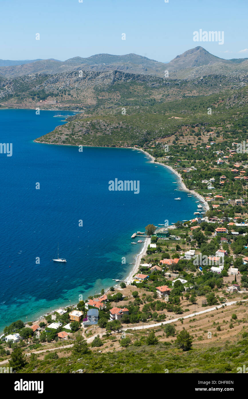 Türkei, Provinz Mugla, Bozburun-Halbinsel, Sögütköy, Cumhuriyet-Mahallesi Stock Photo