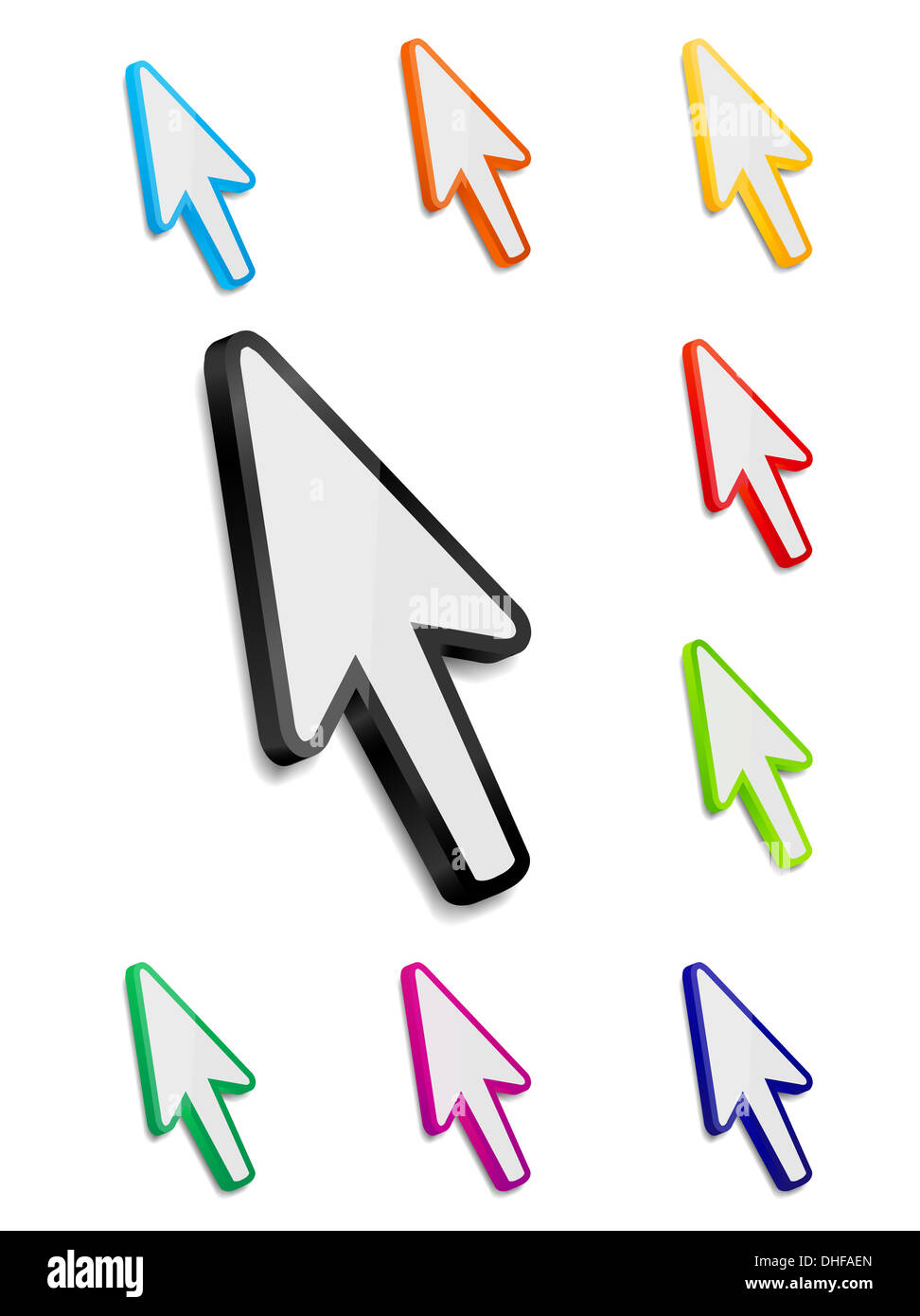 Mouse arrow cursor vector illustration Stock Photo Alamy