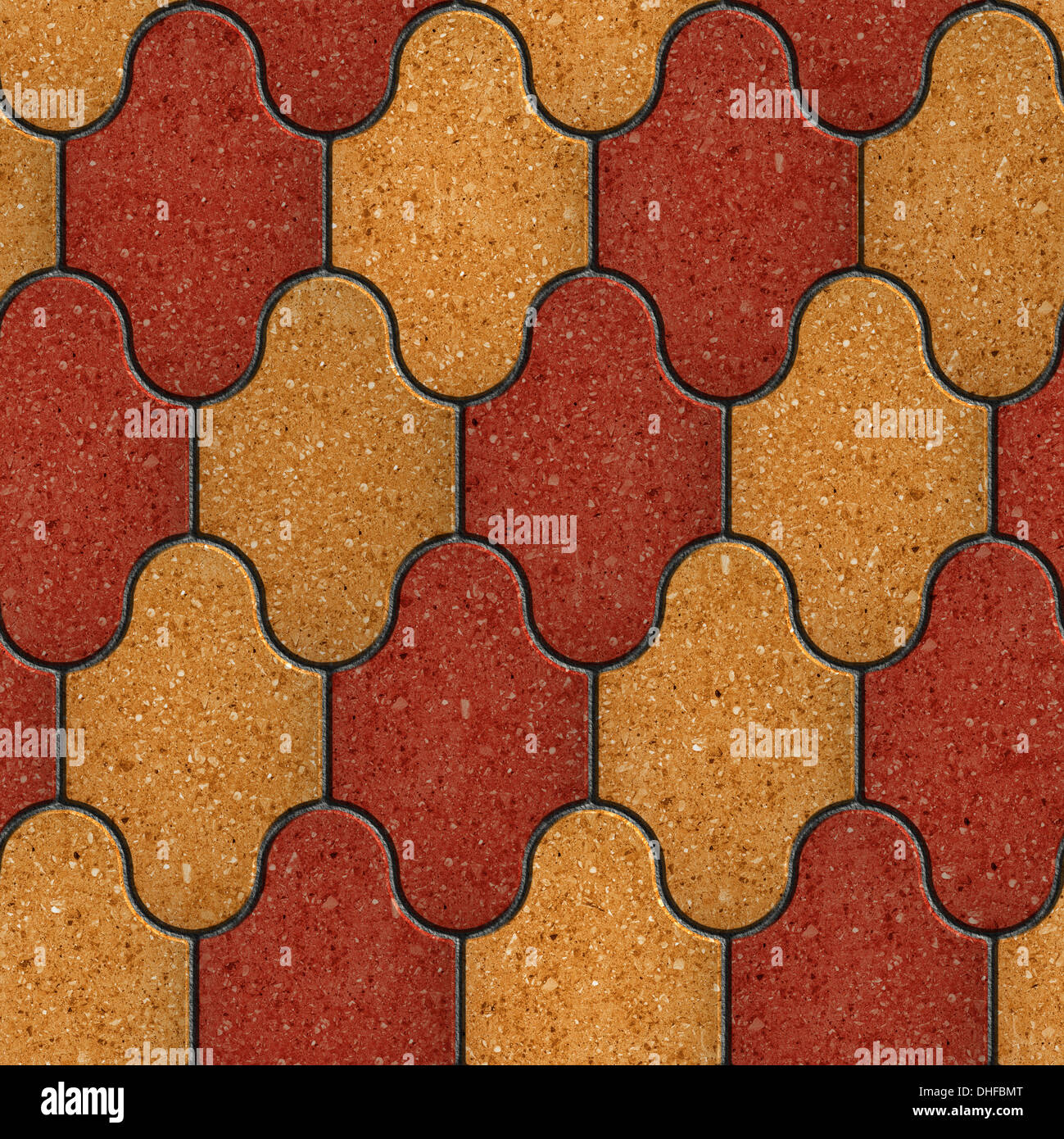 Paving Slabs. Seamless Tileable Texture Stock