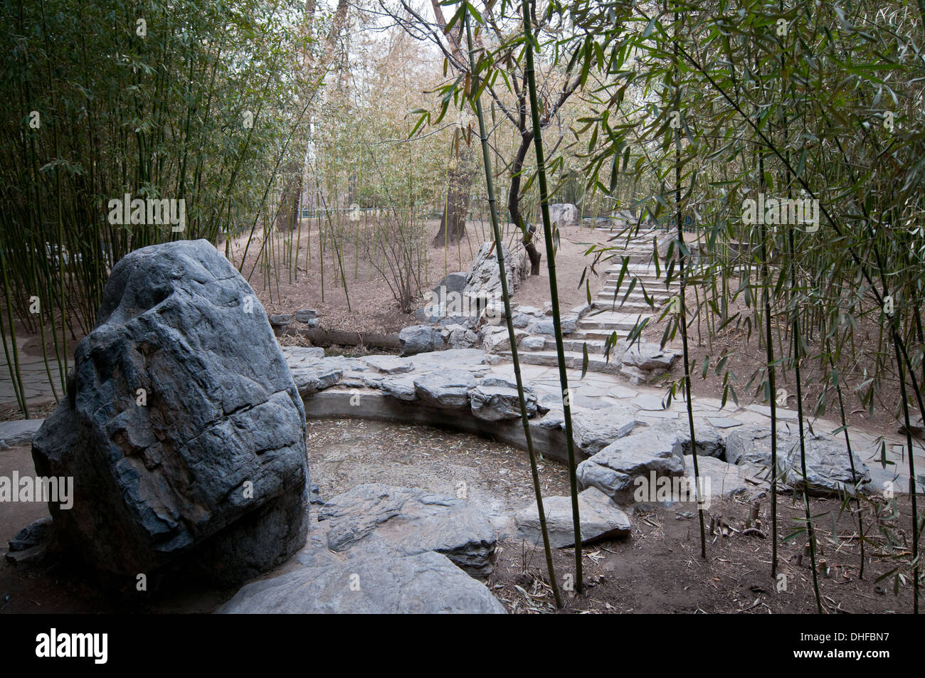 Zizhuyuan Park commonly known as Purple or Black Bamboo Park in Haidian District, Beijing, China Stock Photo