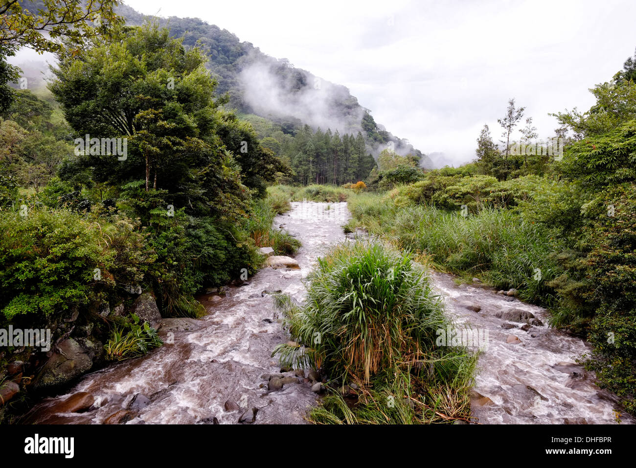 Caldera River in Boquete highland region Chiriqui Province Republic of