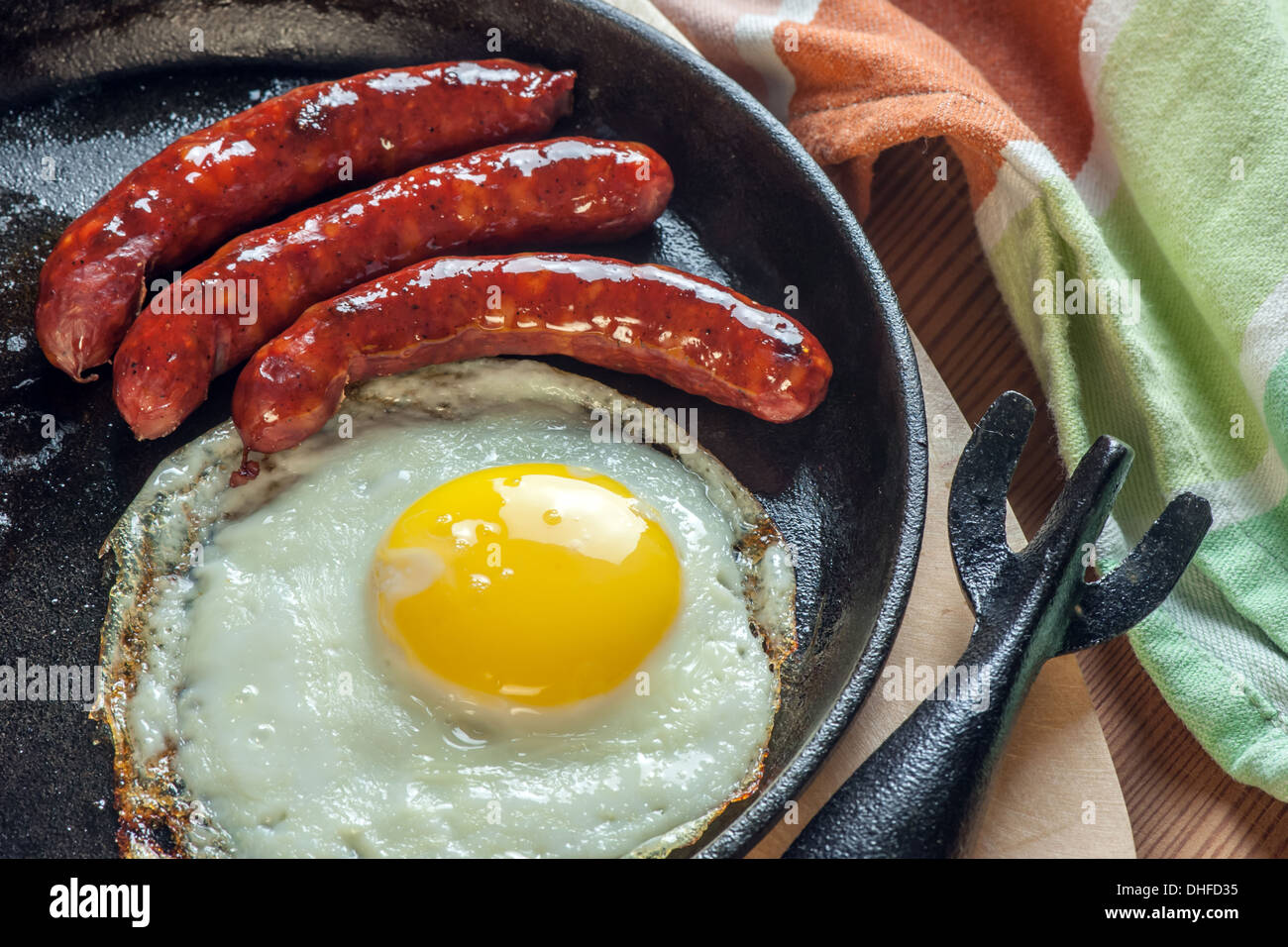 breakfast with eggs and sausage Stock Photo - Alamy
