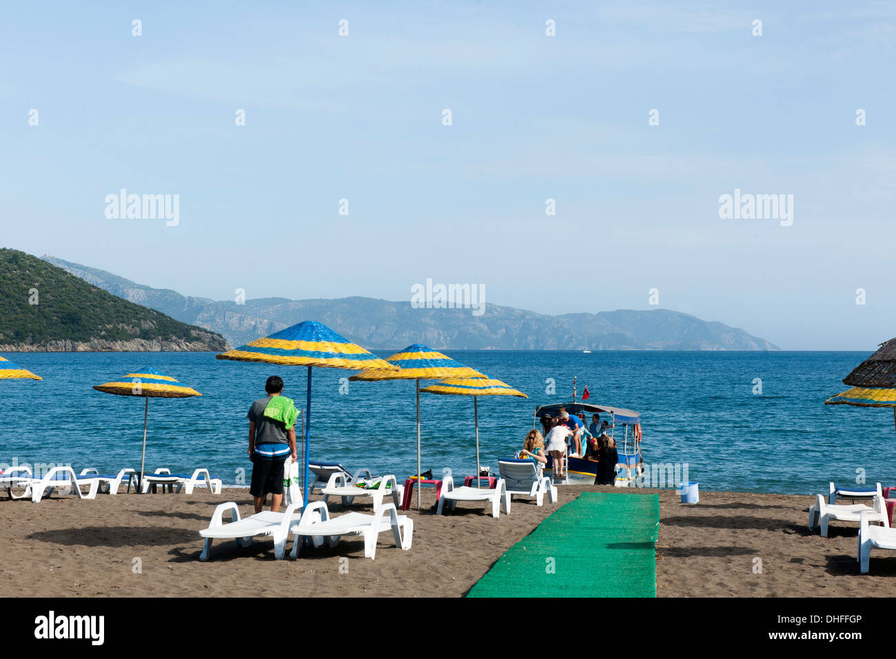 Asien, Türkei, Provinz Mugla, Strand von Ekincik Stock Photo
