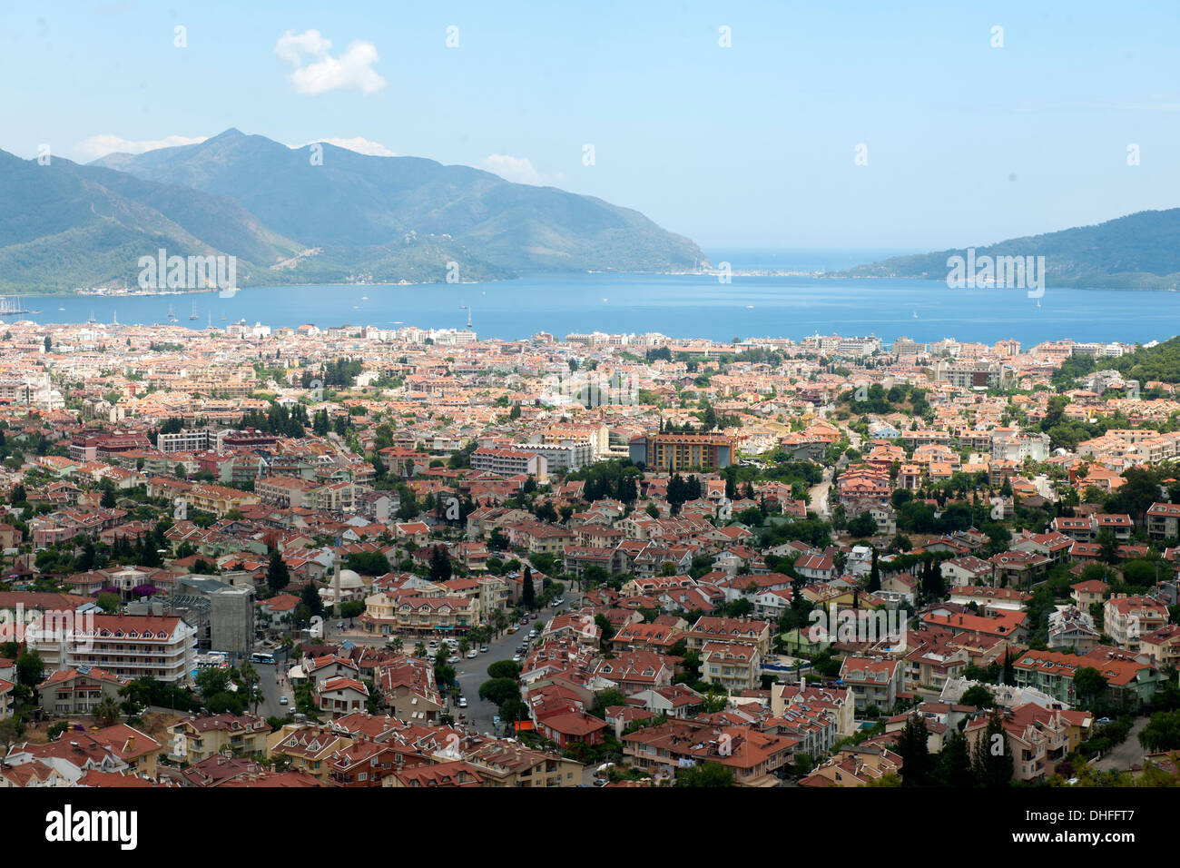Türkei, Provinz Mugla, Marmaris, Überblick über die Stadt Stock Photo