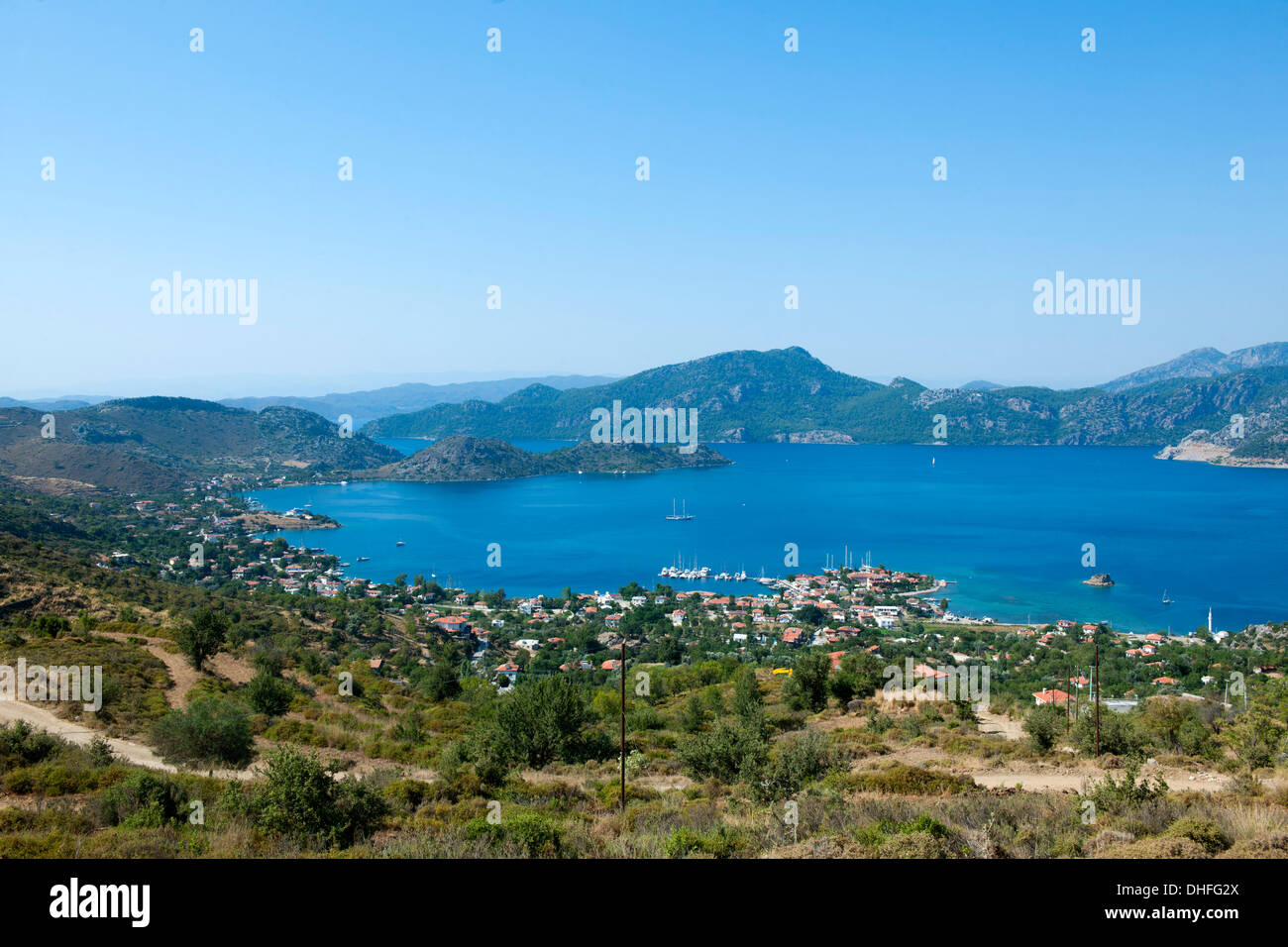 Türkei, Provinz Mugla, Bozburun-Halbinsel, Selimiye, Stock Photo