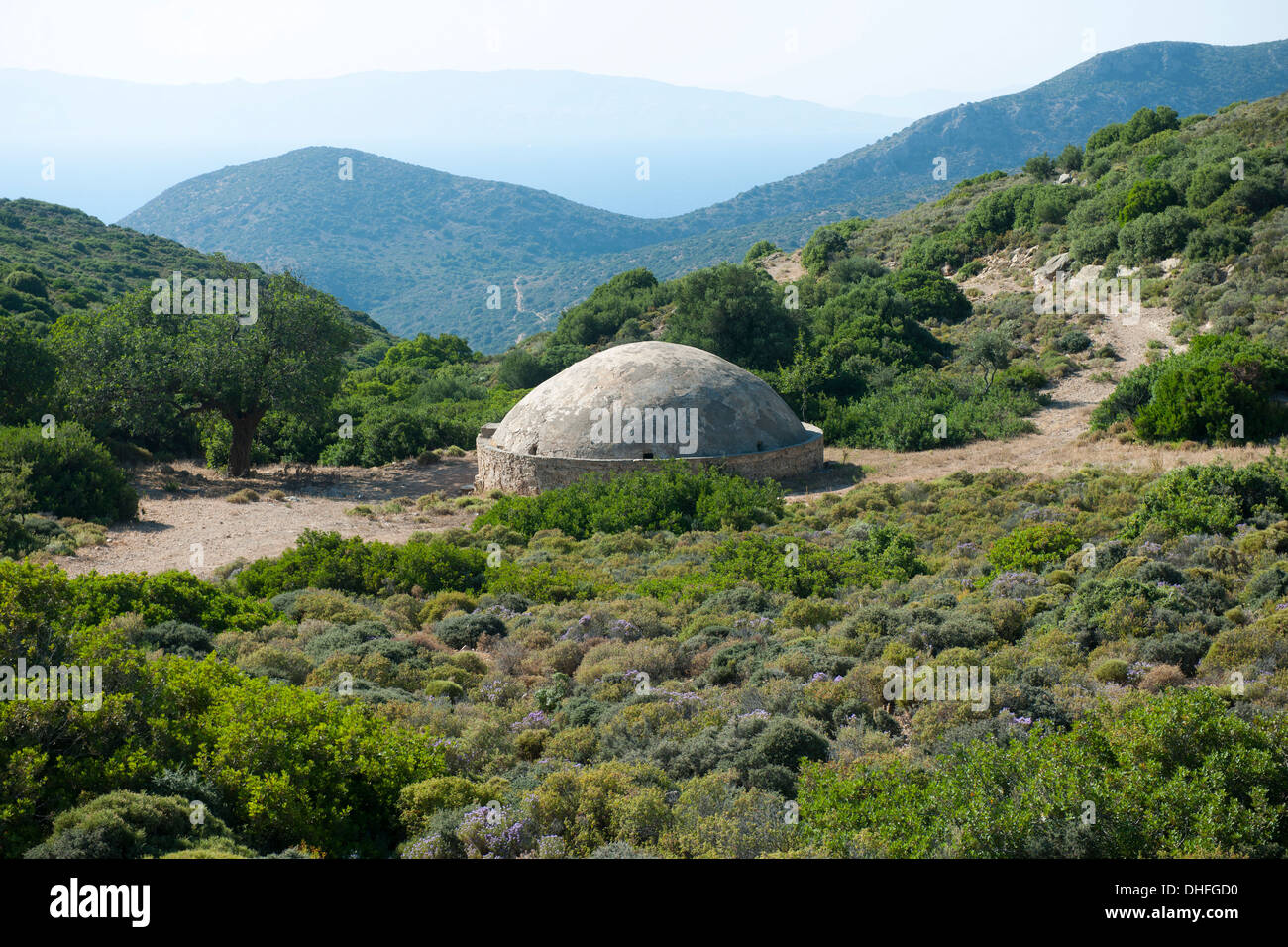 Asien, Türkei, Provinz Mugla, Resadiye-Halbinsel (Datca-Halbinsel), Zisterne an der Strasse von Cumali nach Murdala Stock Photo