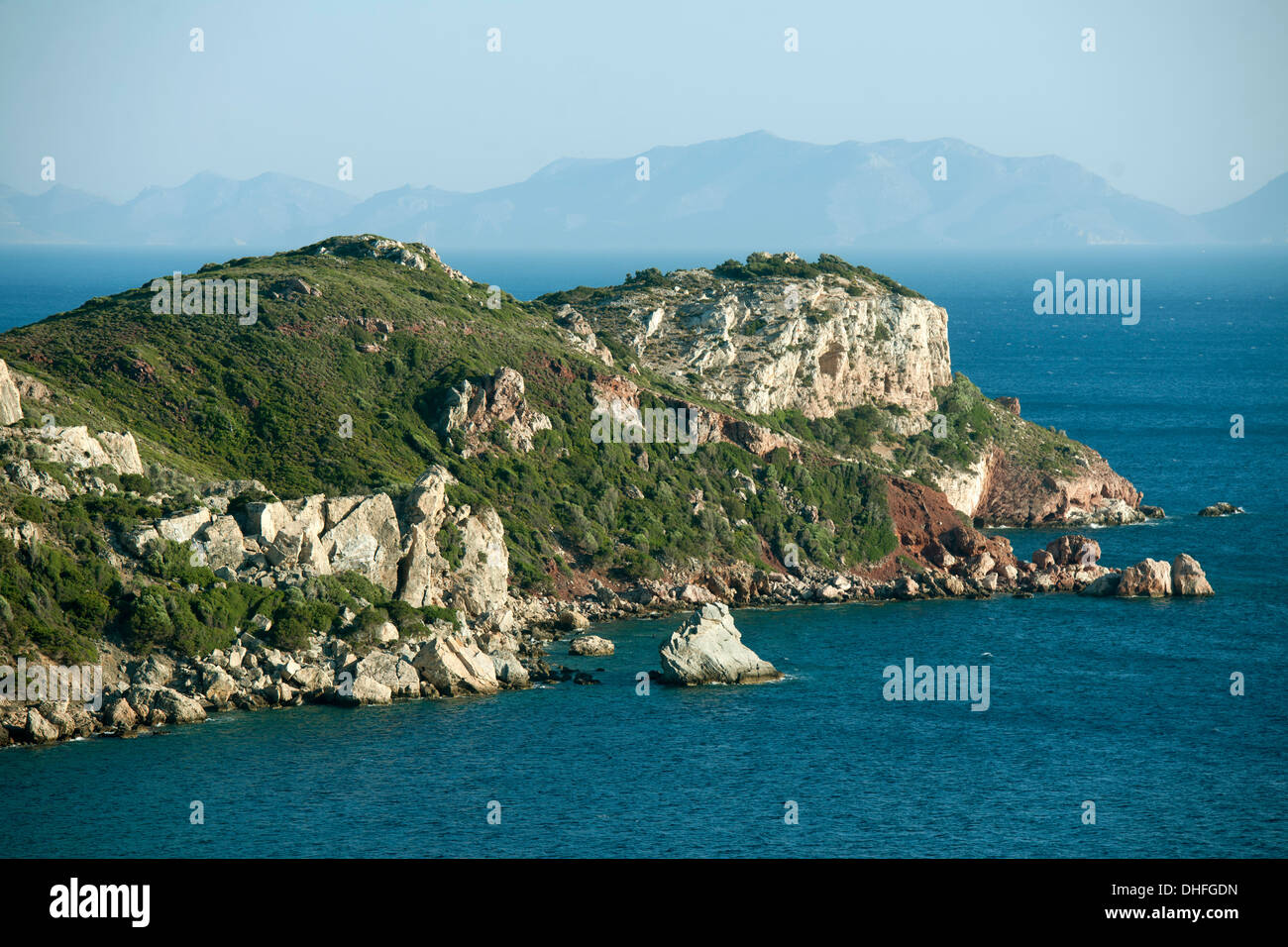 Asien, Türkei, Provinz Mugla, Resadiye-Halbinsel (Datca-Halbinsel), Bucht im Südwesten der Halbinsel bei Knidos Stock Photo