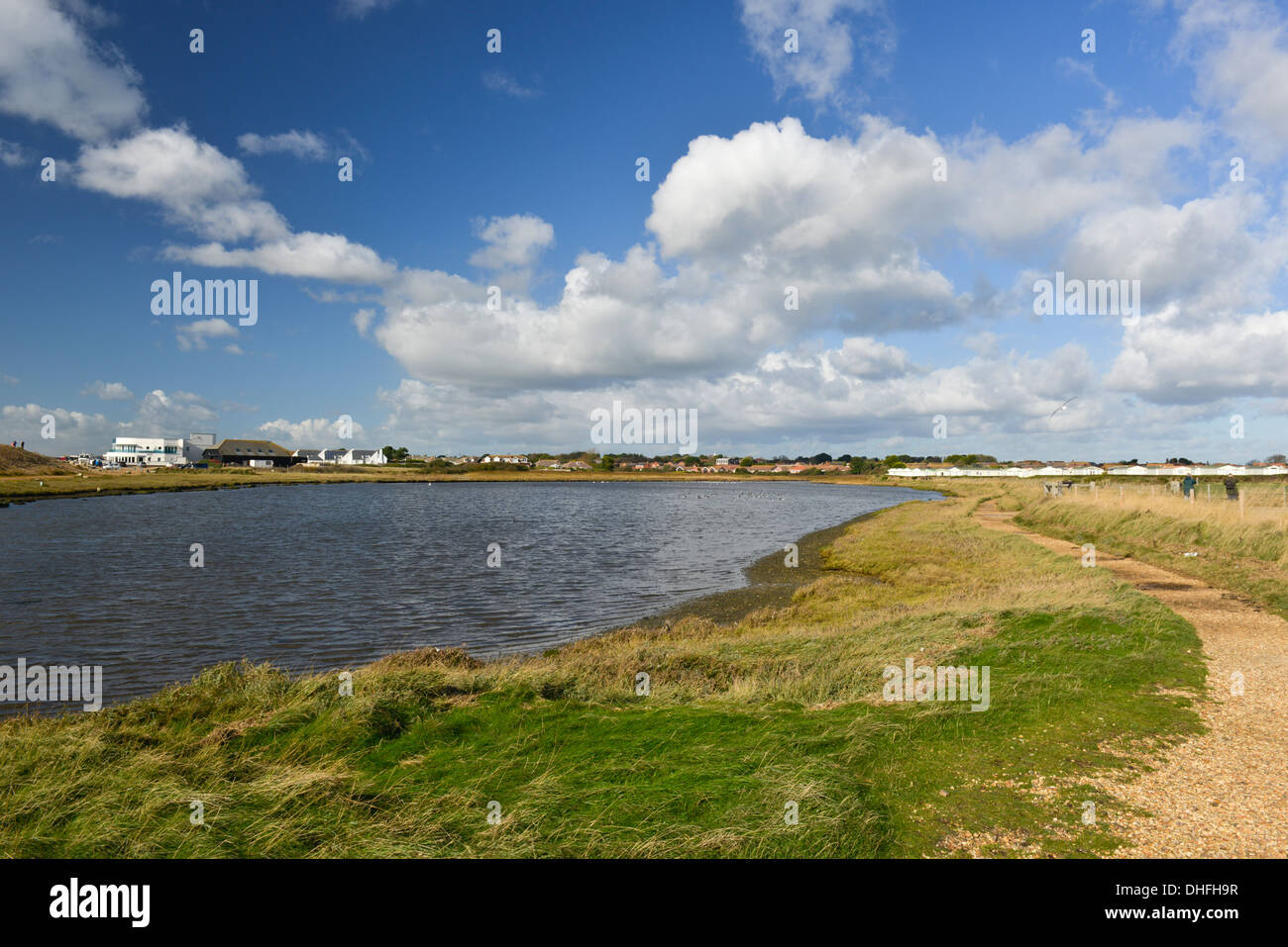 Sturt Pond Nature Reserve, MilfordOnSea, Hampshire, UK Stock Photo