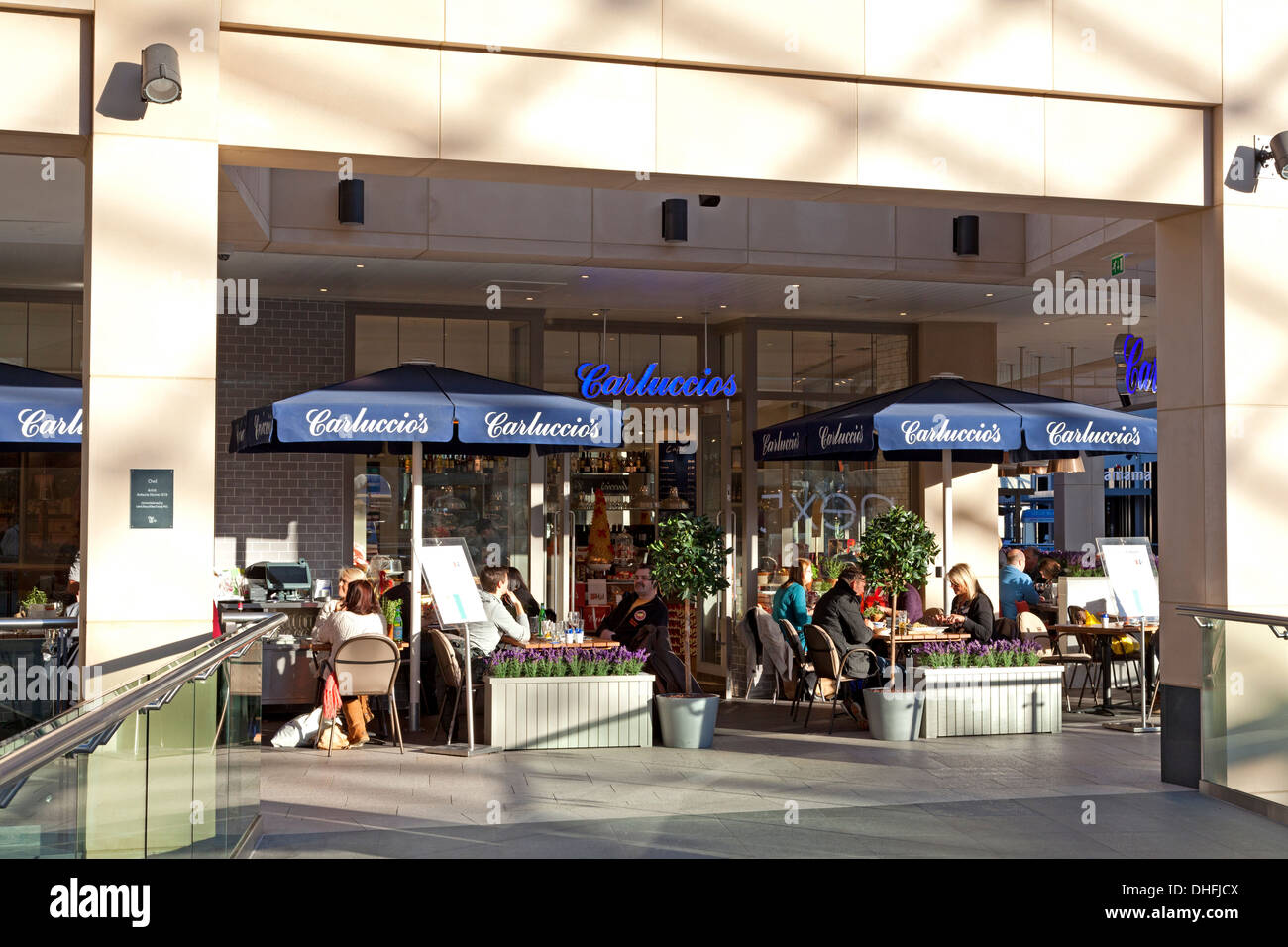 Carluccio's restaurant in the Trinity shopping centre, Leeds, West Yorkshire Stock Photo
