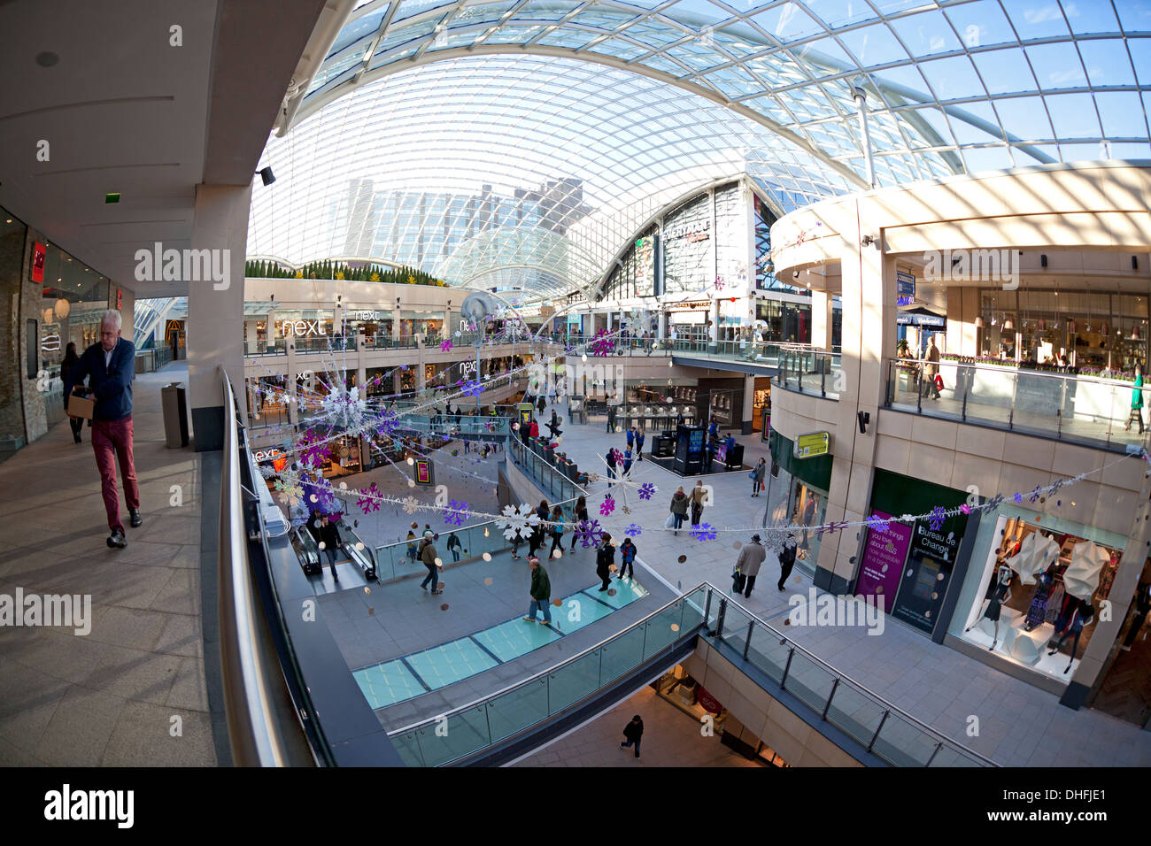 Inside the Trinity shopping centre, Leeds, West Yorkshire Stock Photo