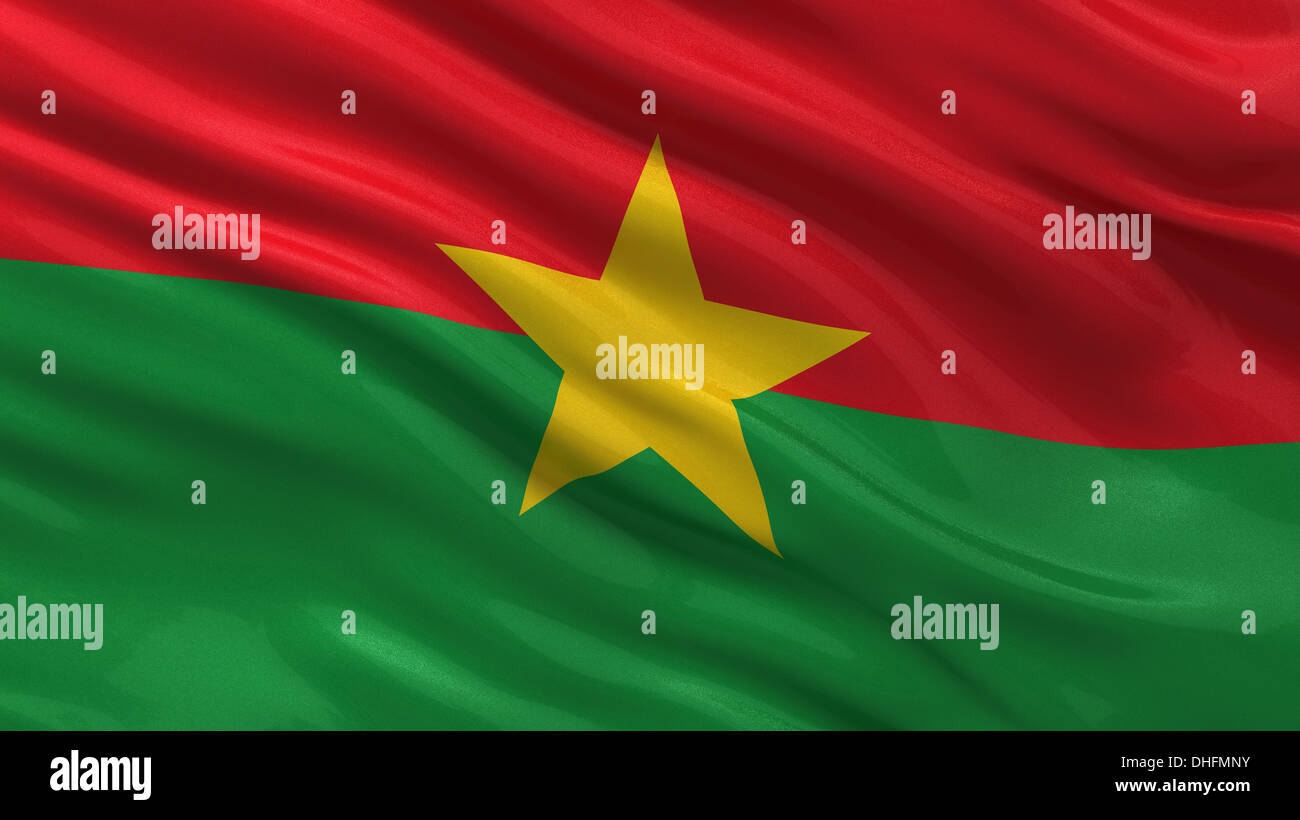 Flag of Burkina Faso Stock Photo - Alamy