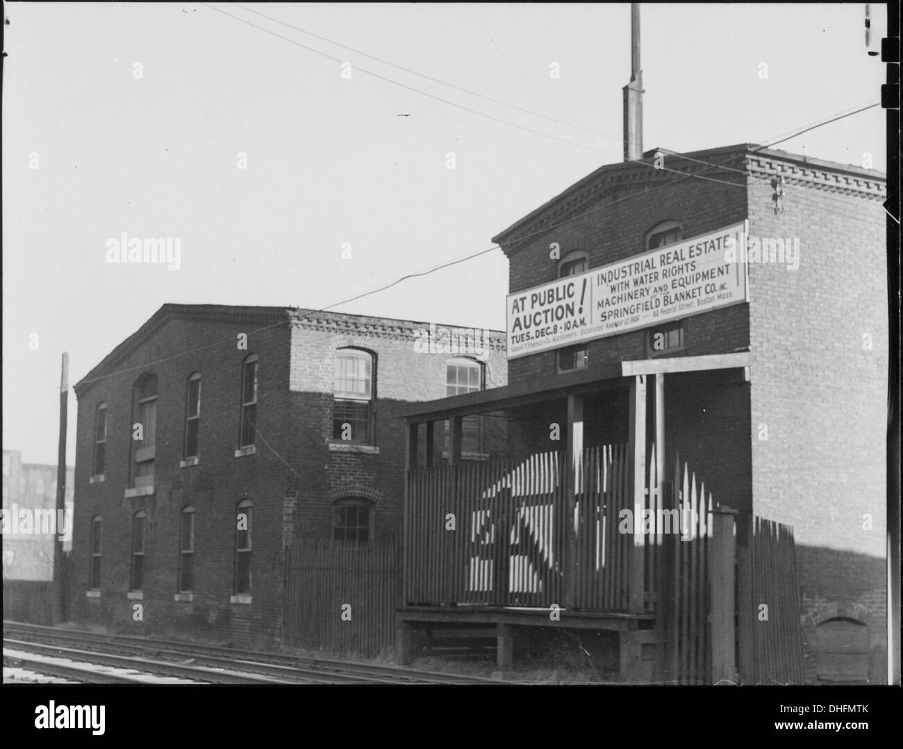 Mt. Holyoke, Massachusetts - Scenes. One of the oldest mills (begun as horse blankets), original site and building. 518358 Stock Photo