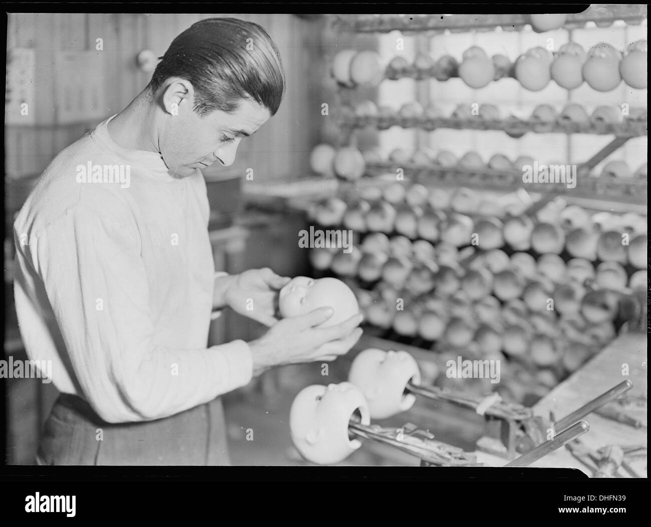 Old doll eyes Black and White Stock Photos & Images Alamy