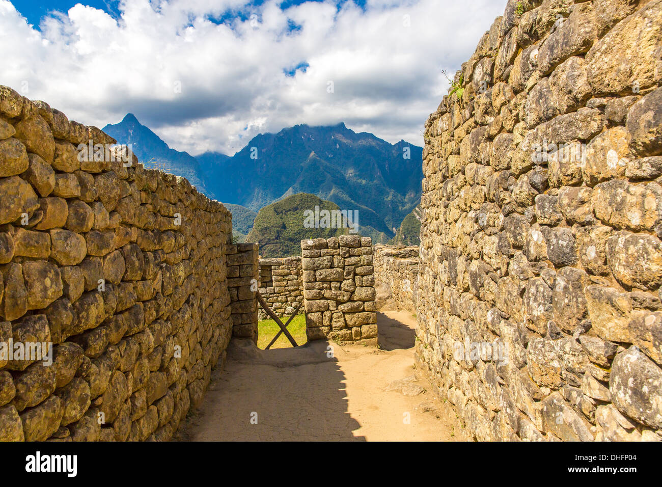 The Incan Mysterious city - Machu Picchu, Peru,South America. The Incan ruins and ...