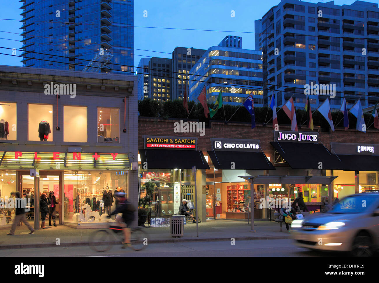 Vancouver robson street hi-res stock photography and images - Alamy