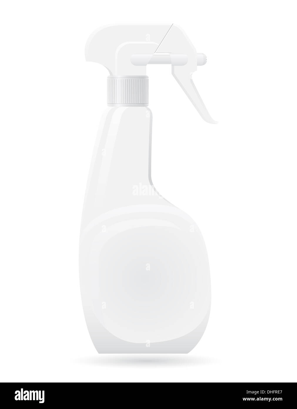 plastic bottle with a spray illustration isolated on white background ...