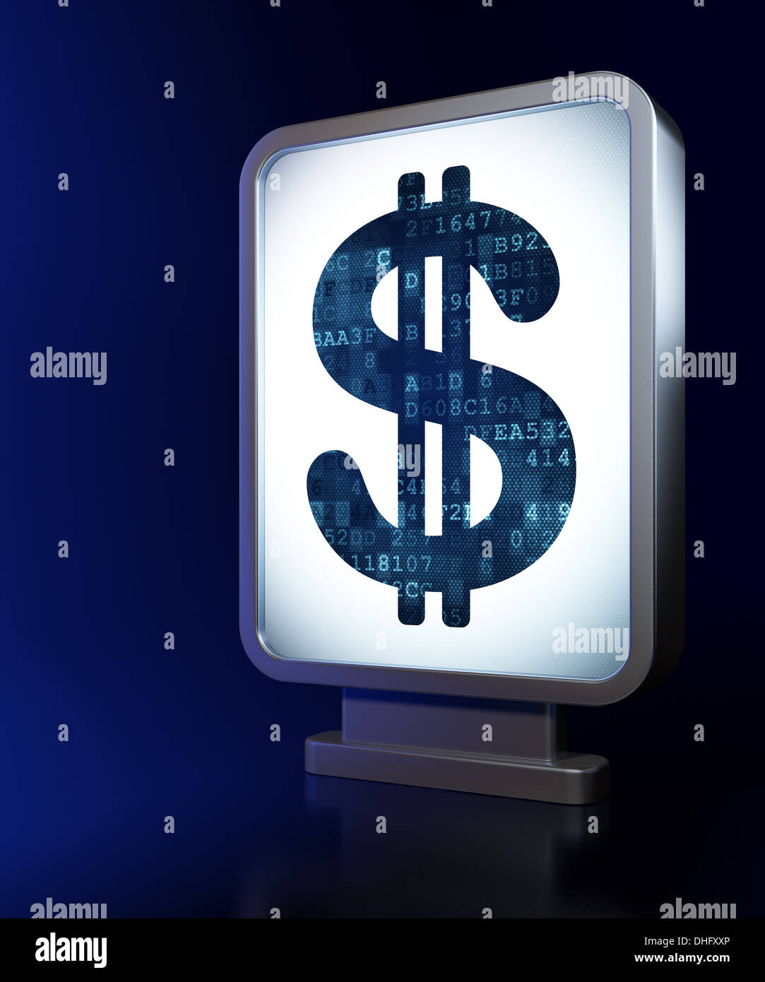 Currency concept: Dollar on billboard background Stock Photo