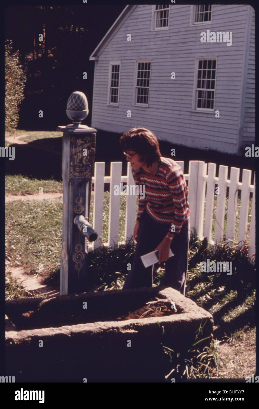A VISITOR TO THE HALE FARM AND WESTERN RESERVE VILLAGE NEAR AKRON, OHIO