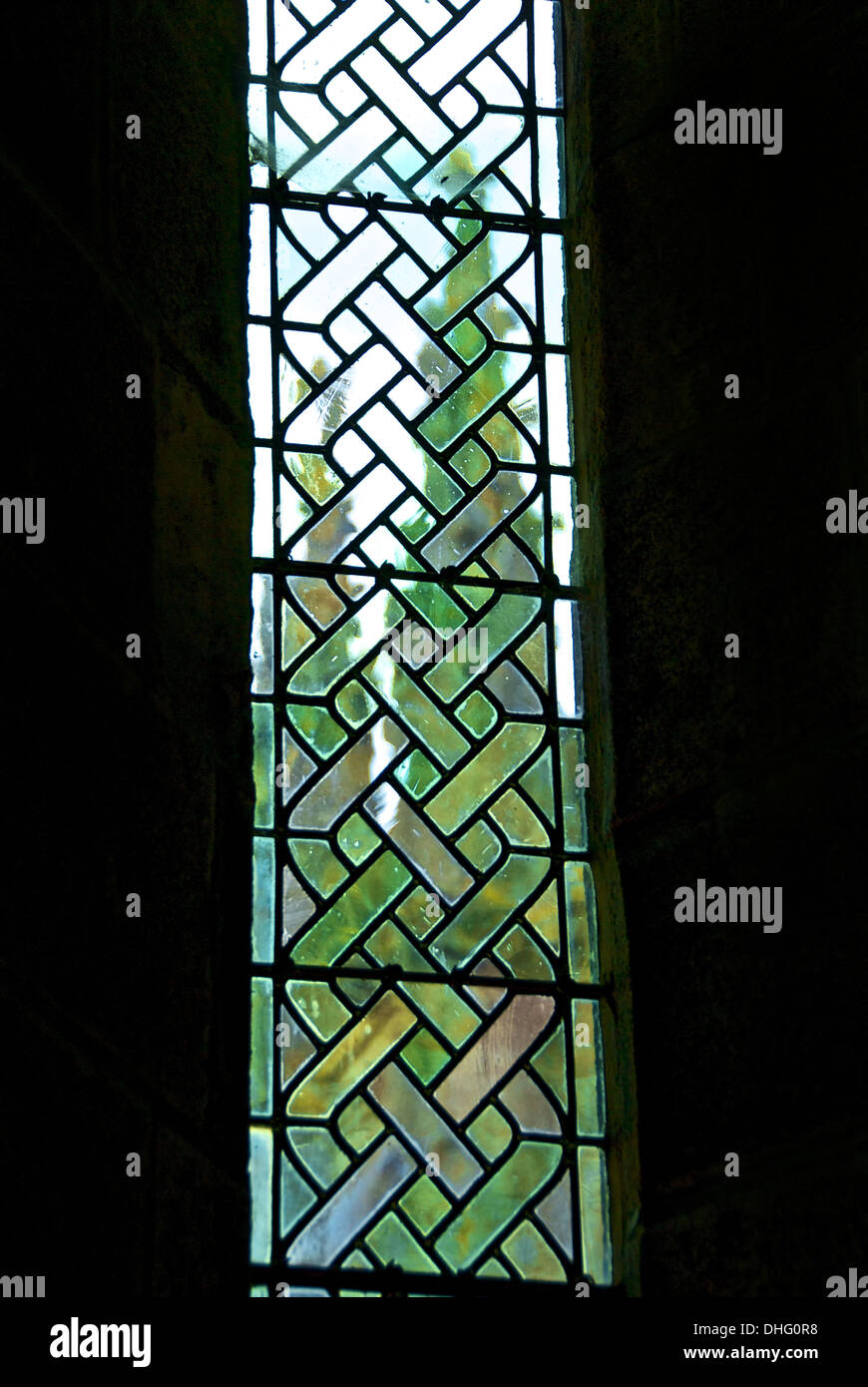 Mont Saint Michel Monastery window Stock Photo