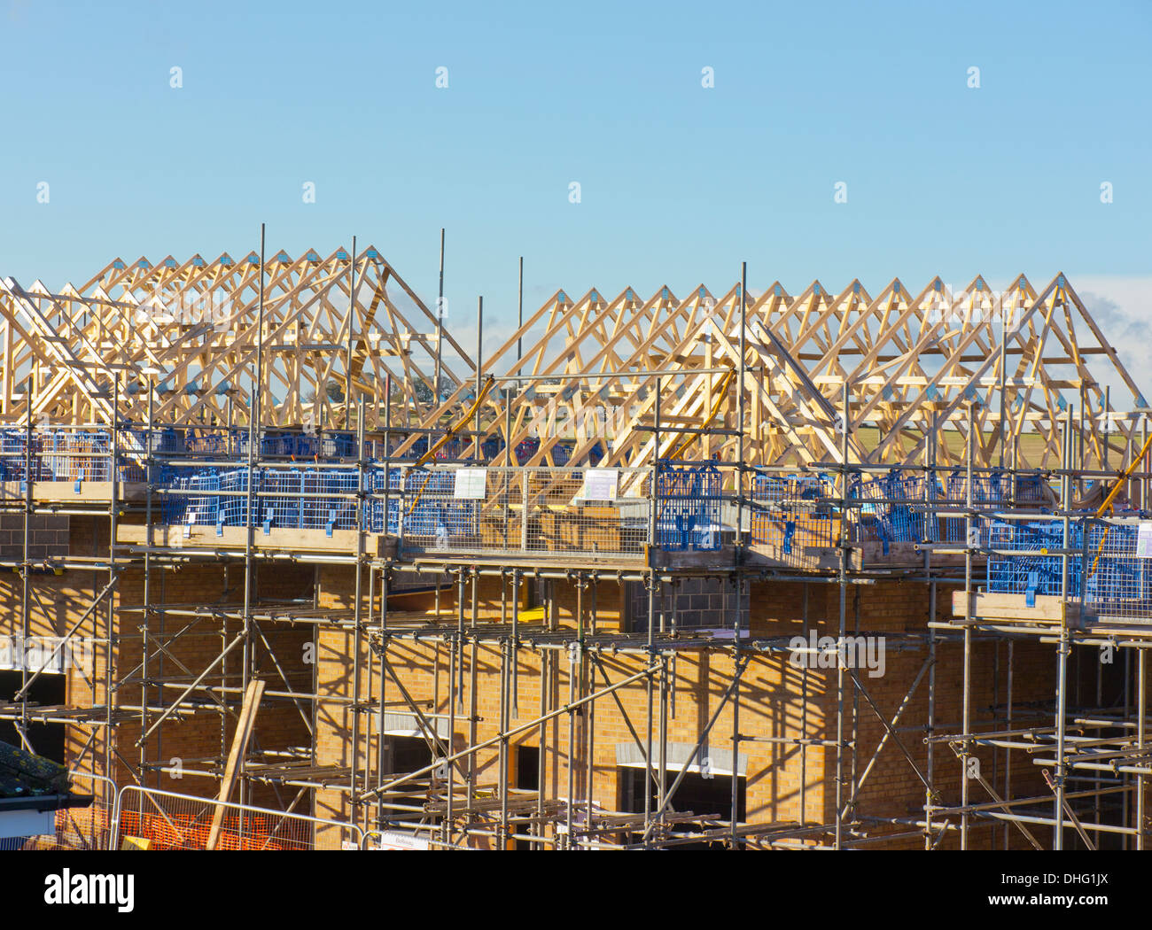 Construction of new residential houses, Grantham, Lincolnshire Stock