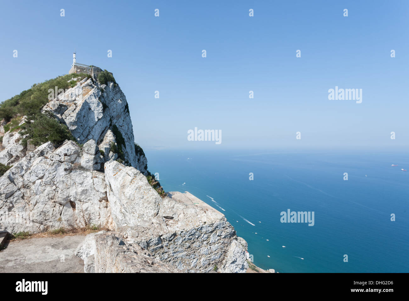 View from the rock of Gibraltar Stock Photo