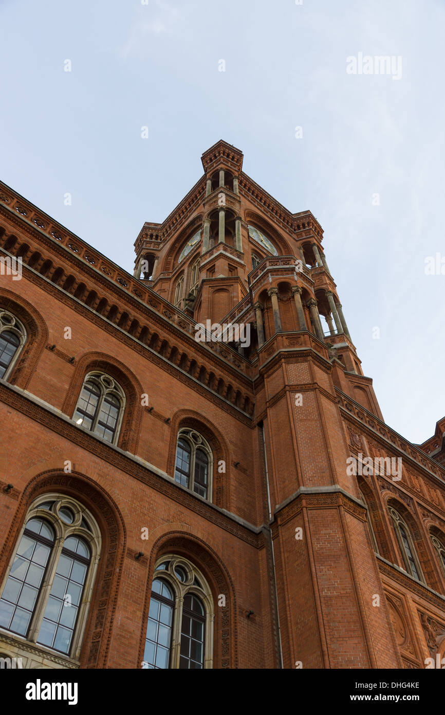 The Rotes Rathaus (Red City Hall) is the town hall of Berlin Stock ...