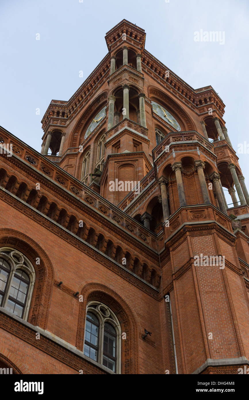 The Rotes Rathaus (Red City Hall) is the town hall of Berlin Stock ...