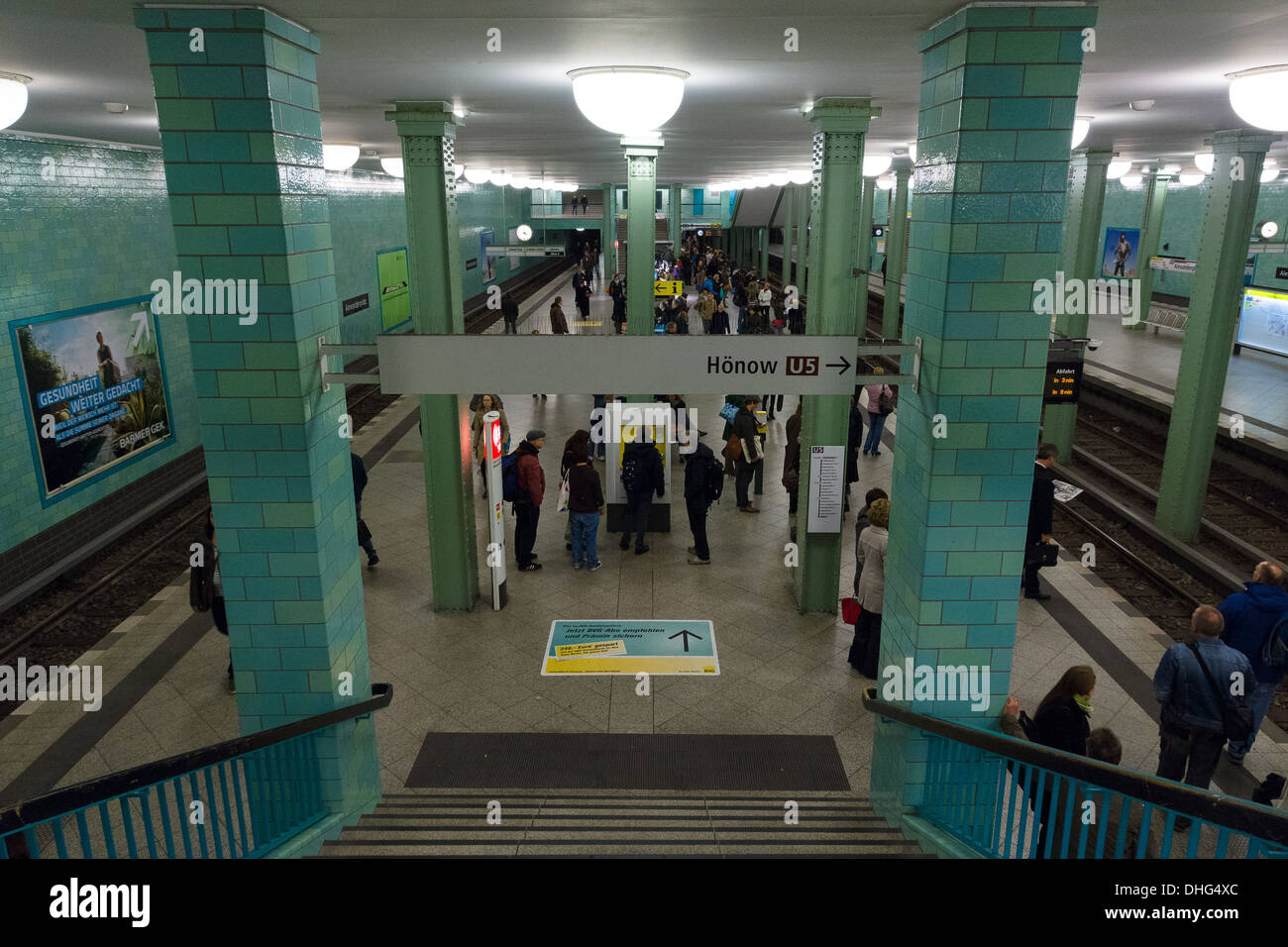 Berlin Underground Station Alexanderplatz Stock Photo 62435364
