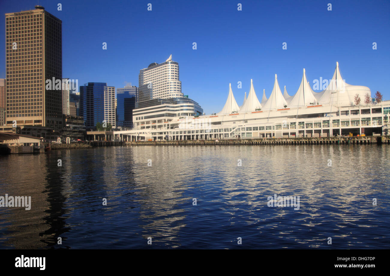 Canada, Vancouver, Canada Place, skyline, Stock Photo