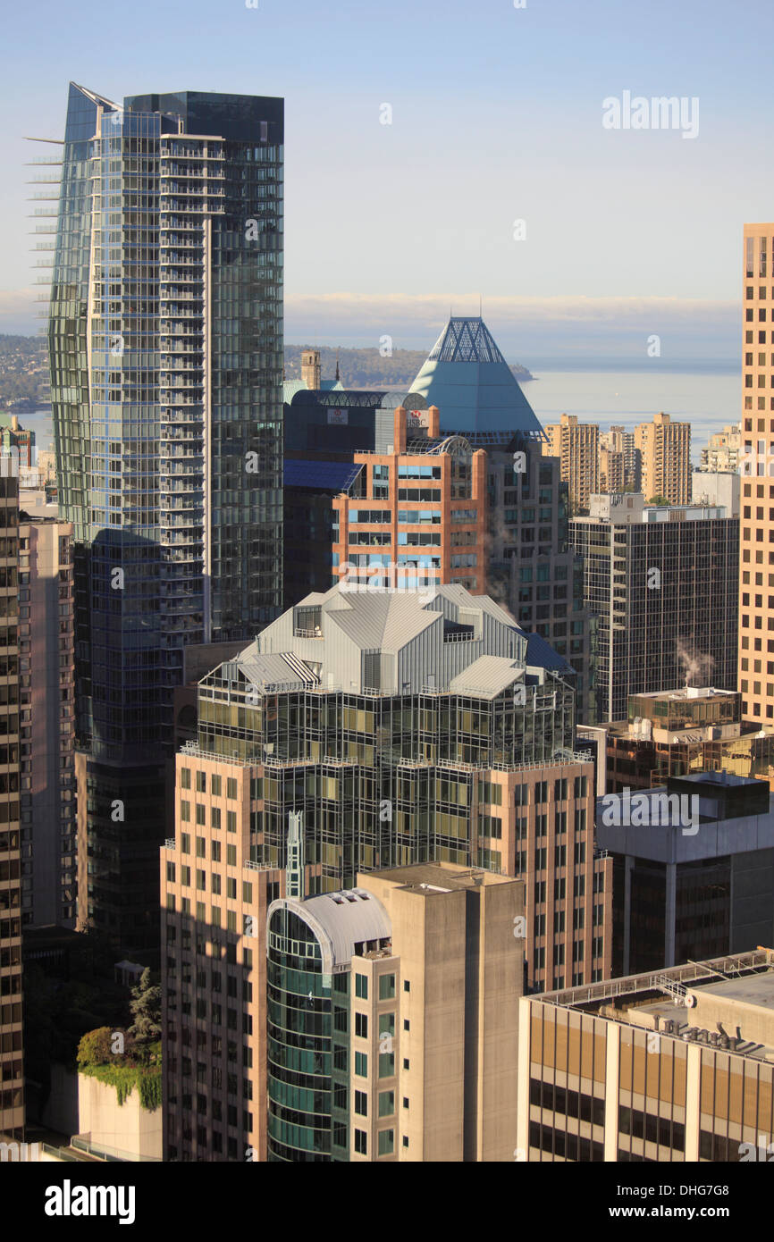 Canada, Vancouver, skyline, aerial view Stock Photo - Alamy
