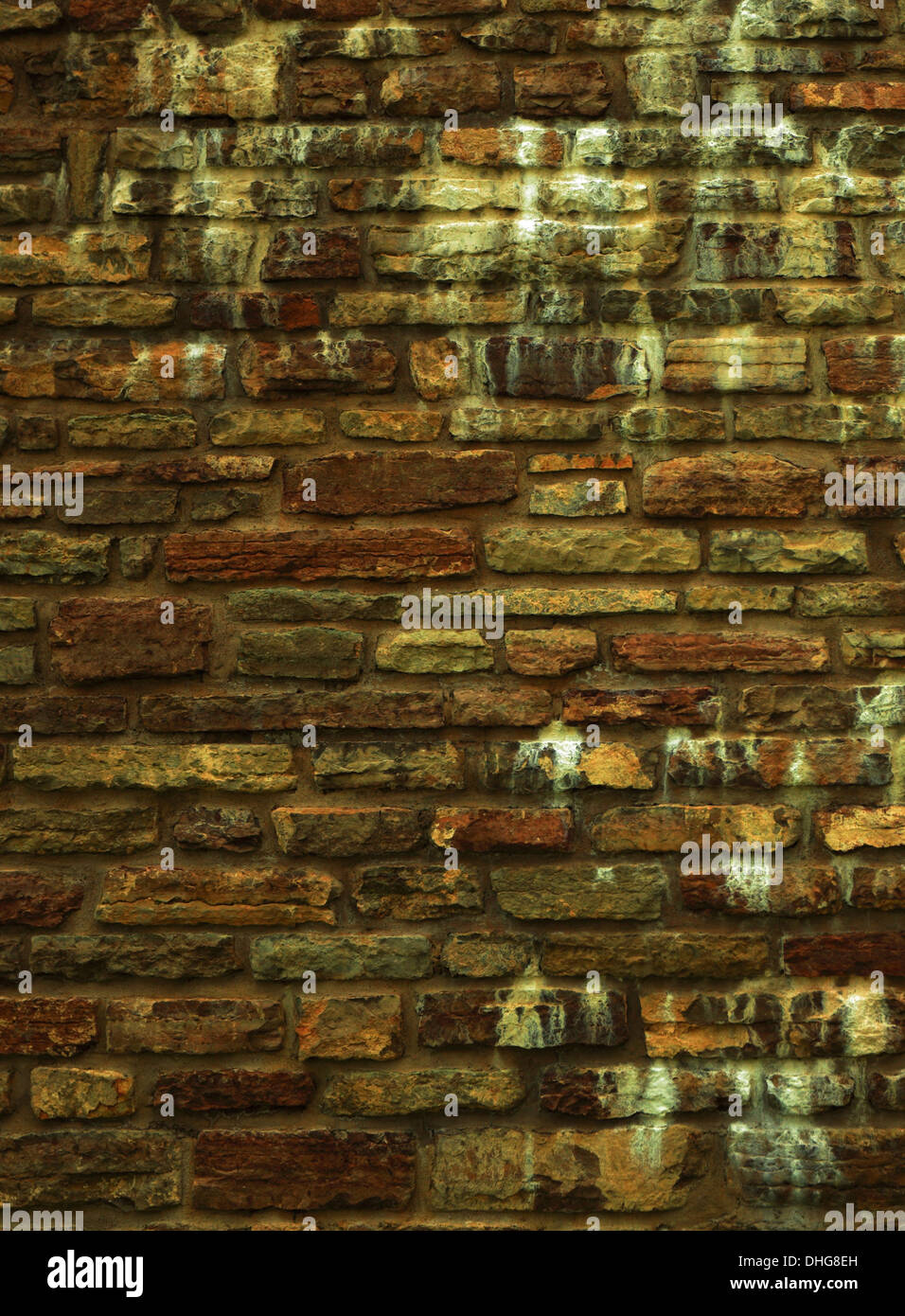 Old brick or stone wall texture grunge brown background Stock Photo - Alamy