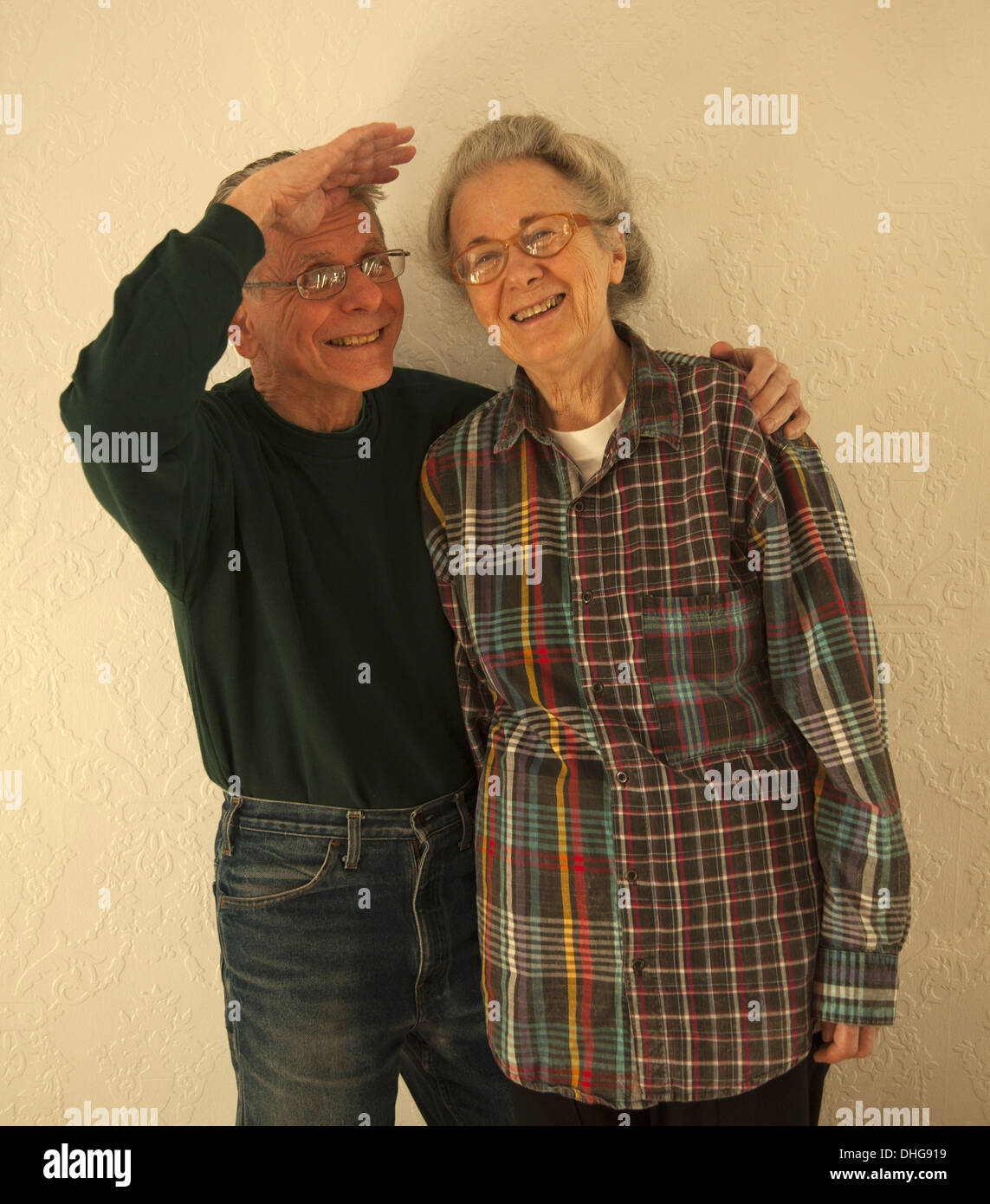 Older healthy couple Stock Photo