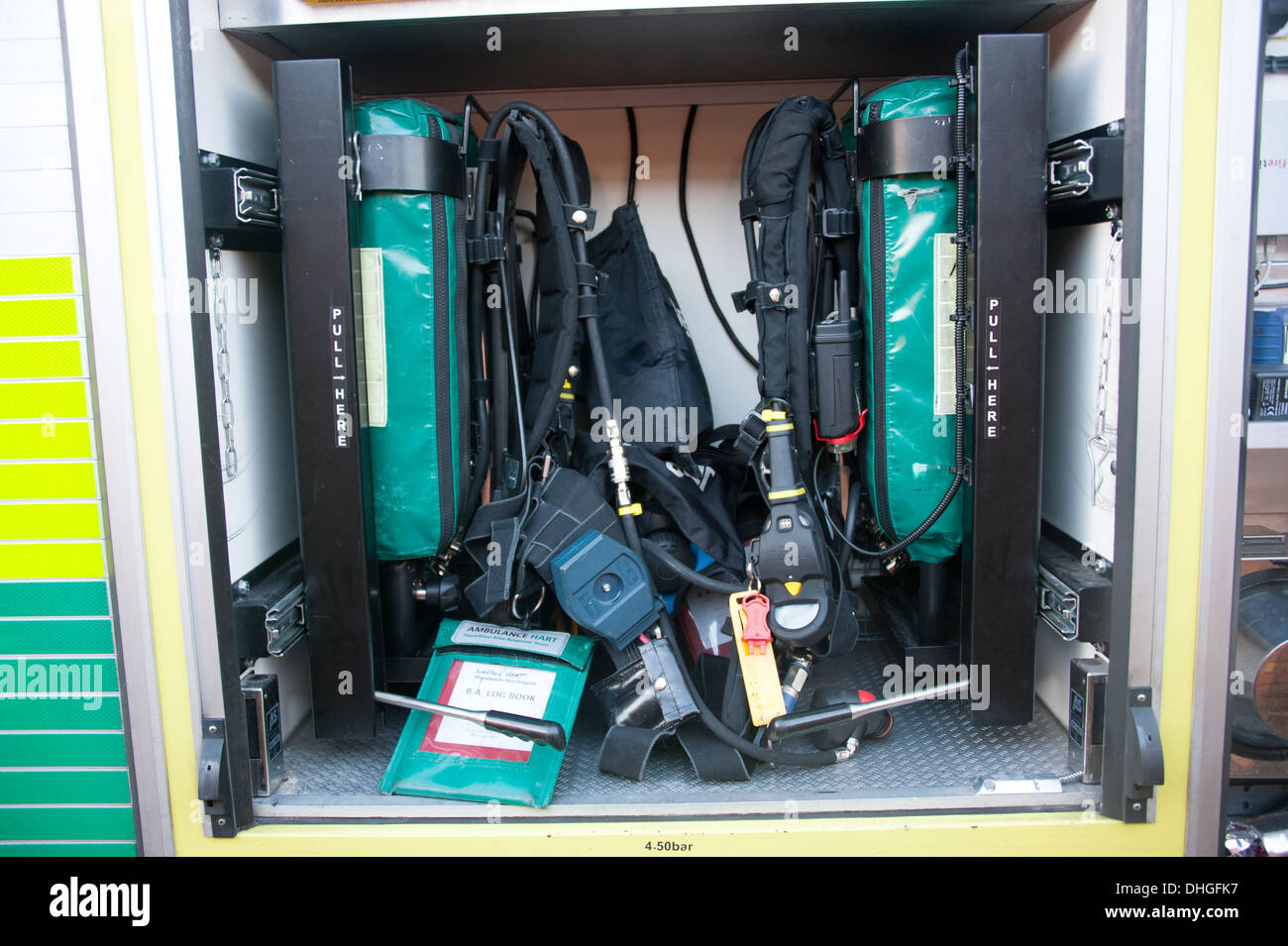 Ambulance HART Team BA Breathing Apparatus Sets Stock Photo Alamy