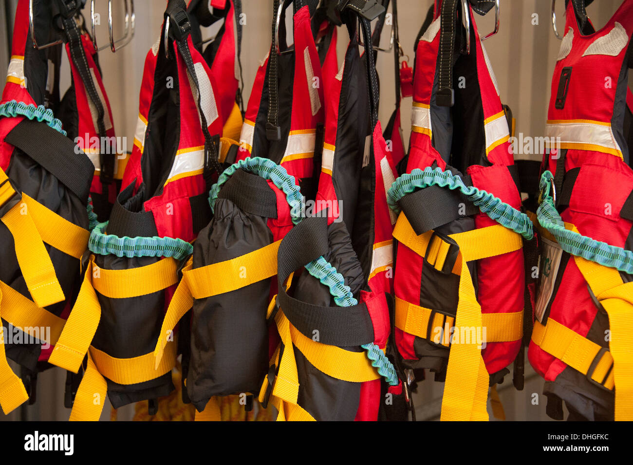 USAR Fire Rescue Buoyancy Life Jackets Preservers Stock Photo