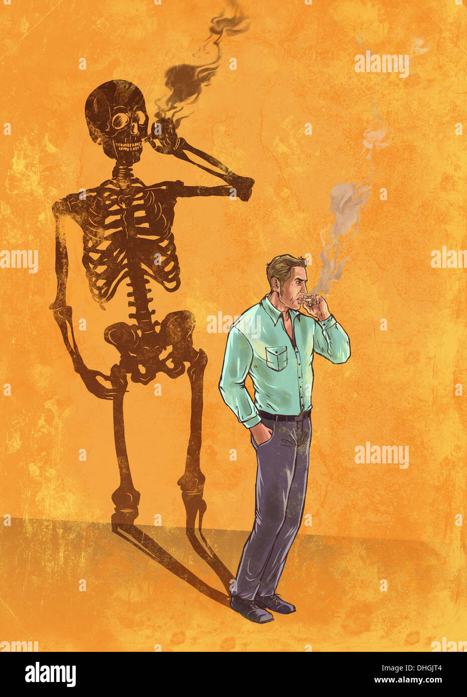 death smoking a cigarette Smoke Forming Into Stock Illustration 143061631 Smoking is an invitation to