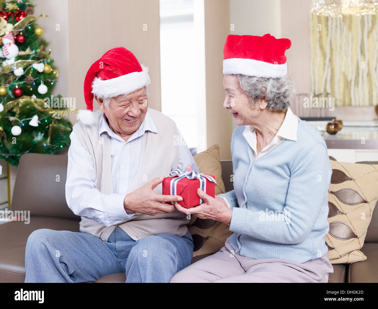Loving Senior Couple Stock Photo