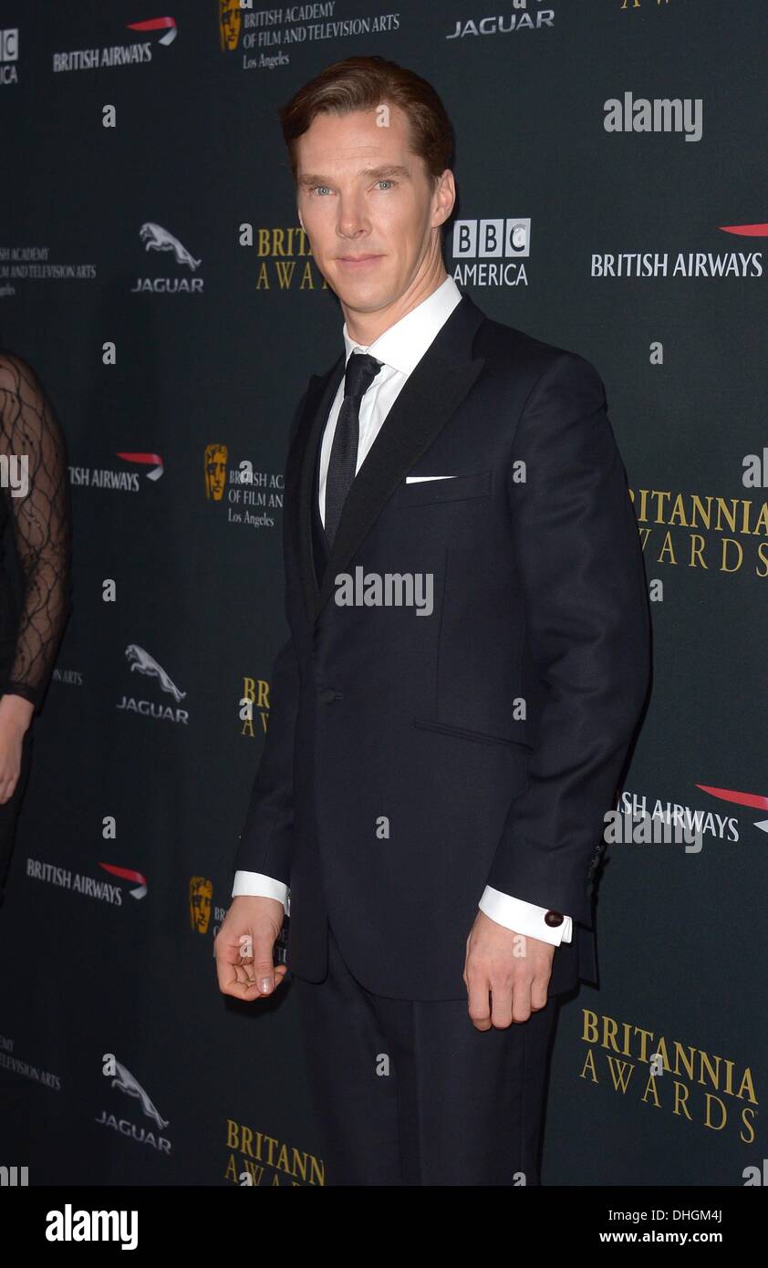 Benedict Cumberbatch arrives at the BAFTA LA Britannia Awards in Los Angeles, California, November 9th 2013 Stock Photo