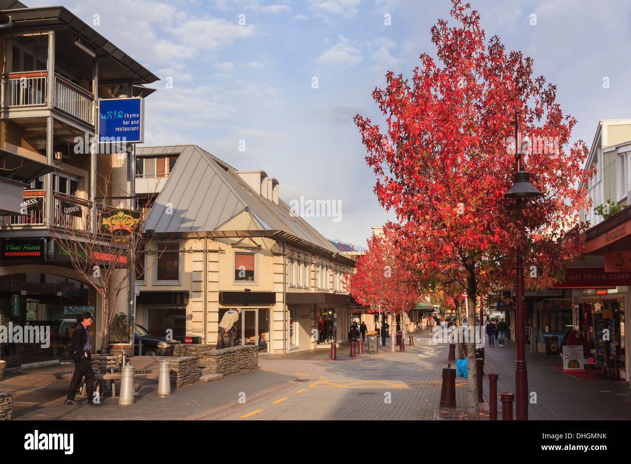 View Along Pedestrian Shopping Precinct In The City Centre The