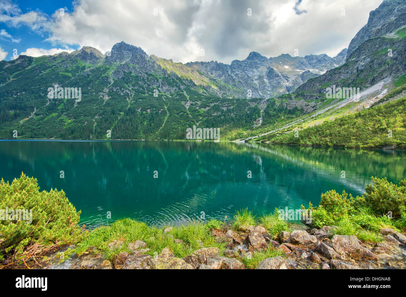 Morskie Oko lake in Tatra mountains, Poland Stock Photo - Alamy