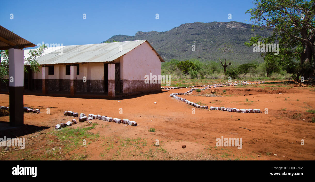 Kileva Eastfield Primary school in the Sagalla Hills in Southern Kenya Stock Photo