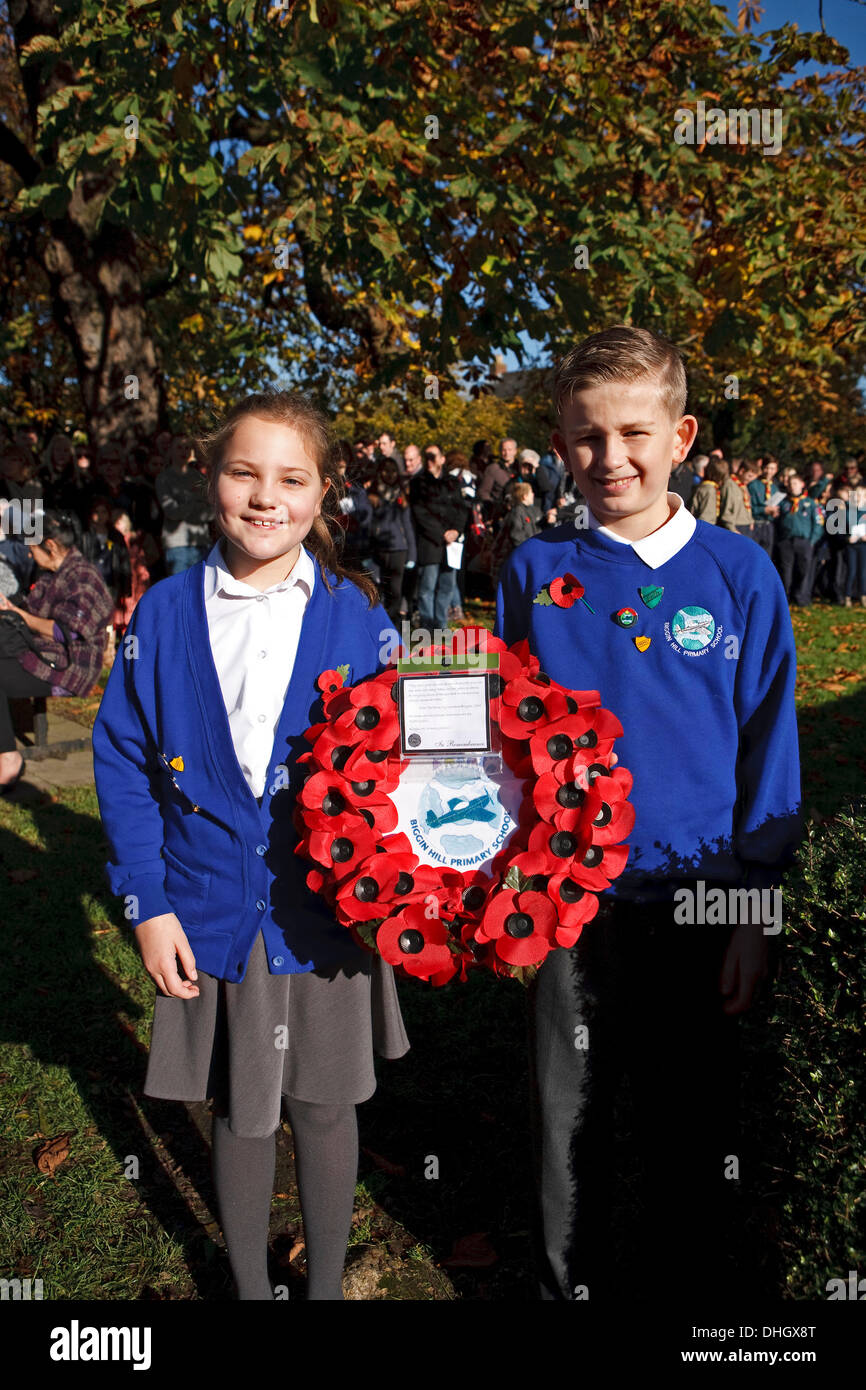 Biggin Hill,10th November 2013, Children from Biggin Hill primary
