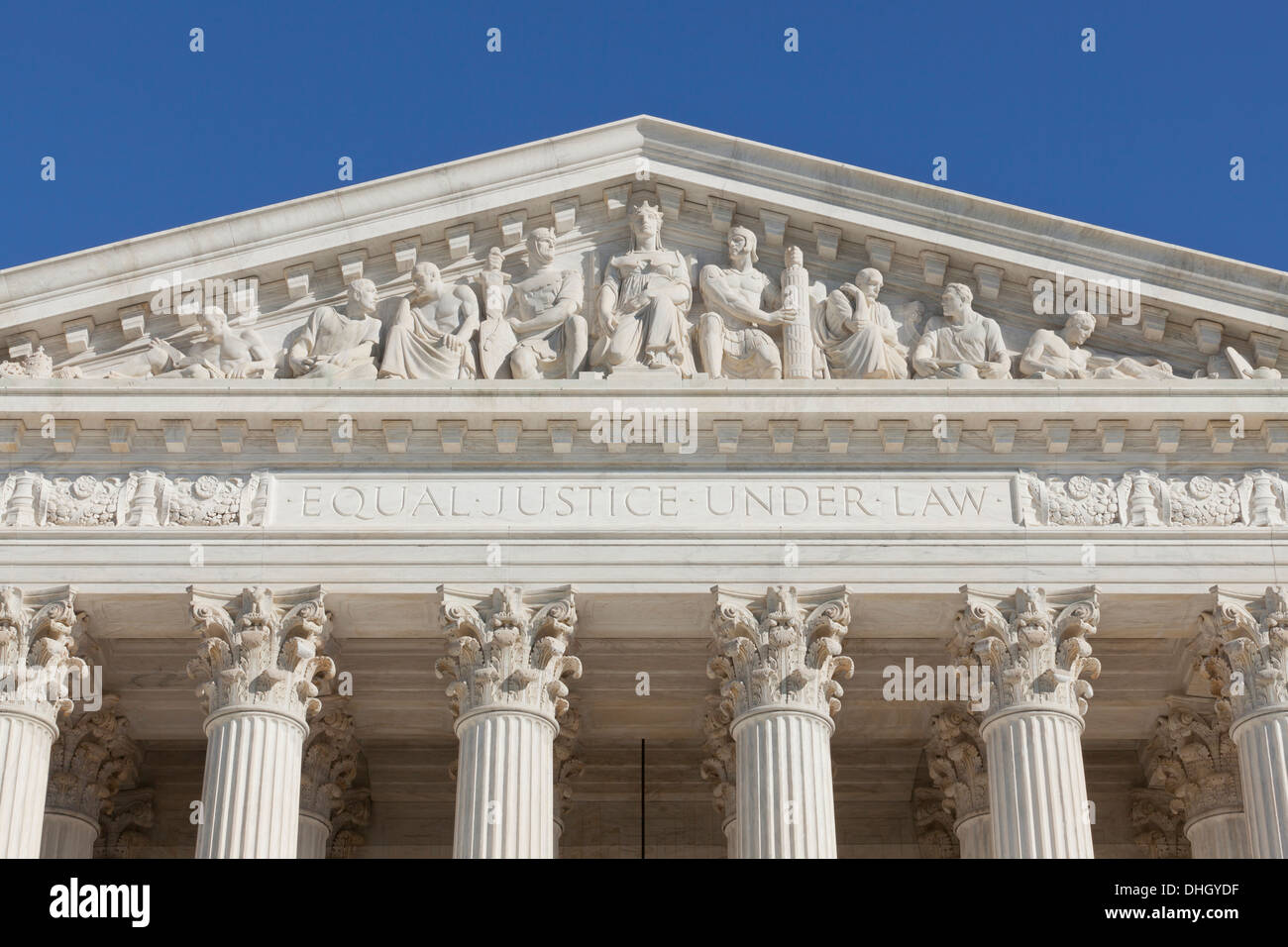 US Supreme Court building - Washington, DC USA Stock Photo