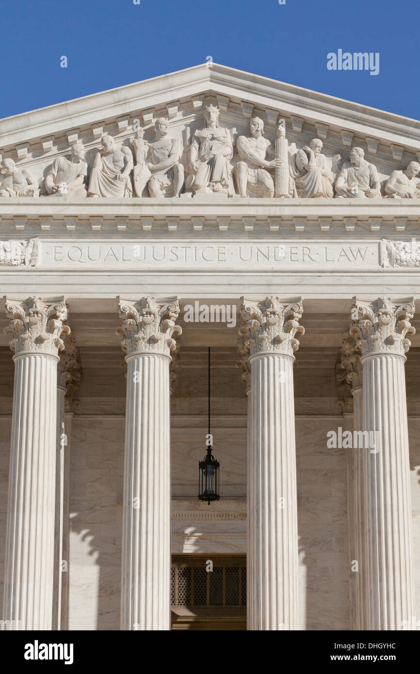 US Supreme Court building - Washington, DC USA Stock Photo