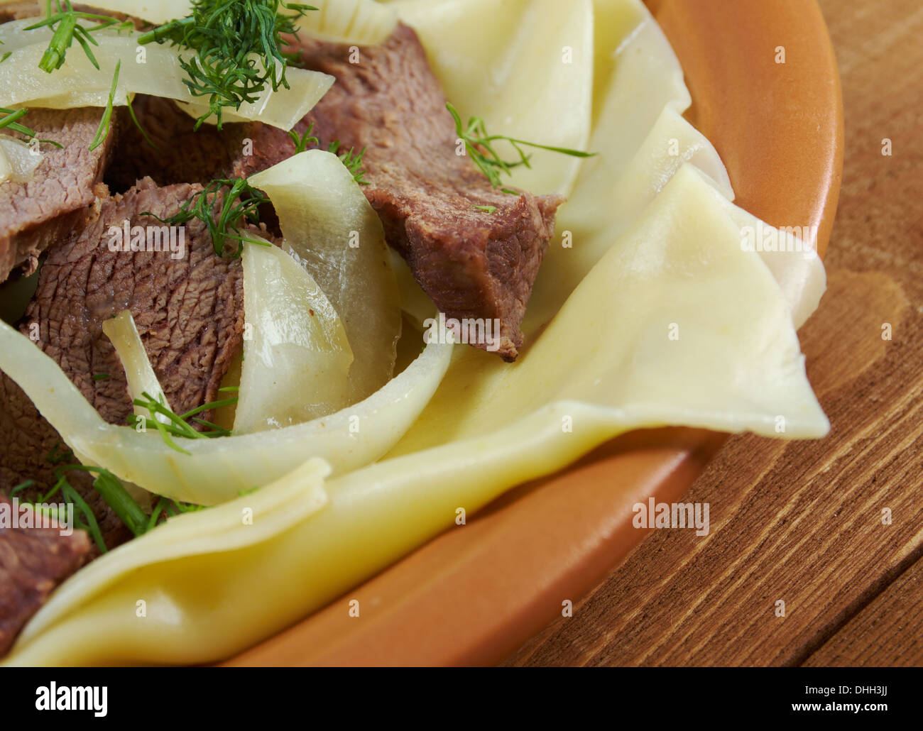 Beshbarmak dish hi-res stock photography and images - Alamy
