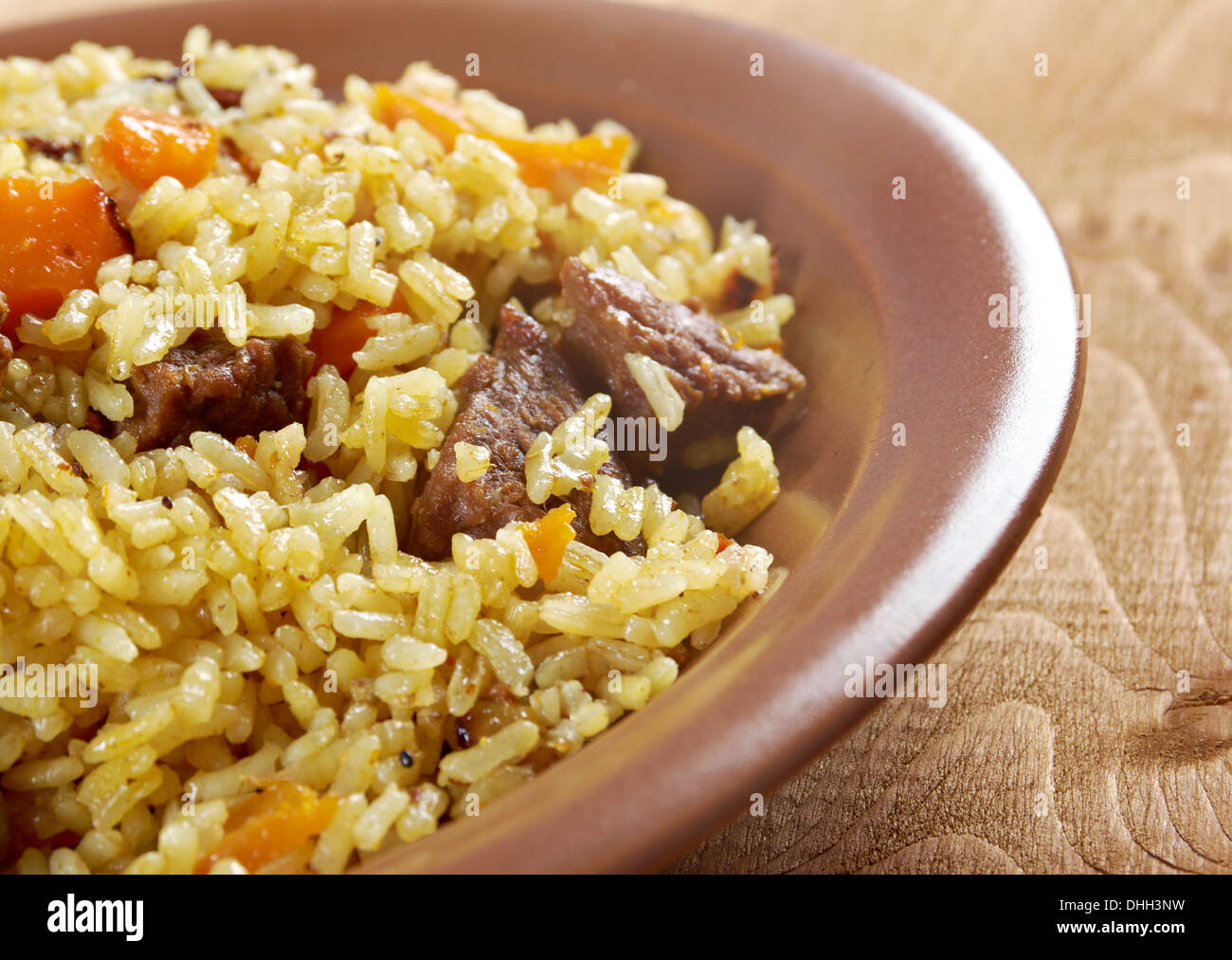 Traditional oriental pilaf Stock Photo Alamy