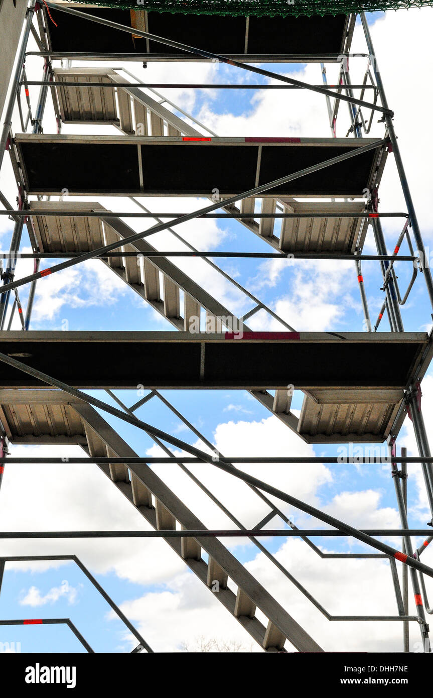 Scaffolding stairs Stock Photo - Alamy