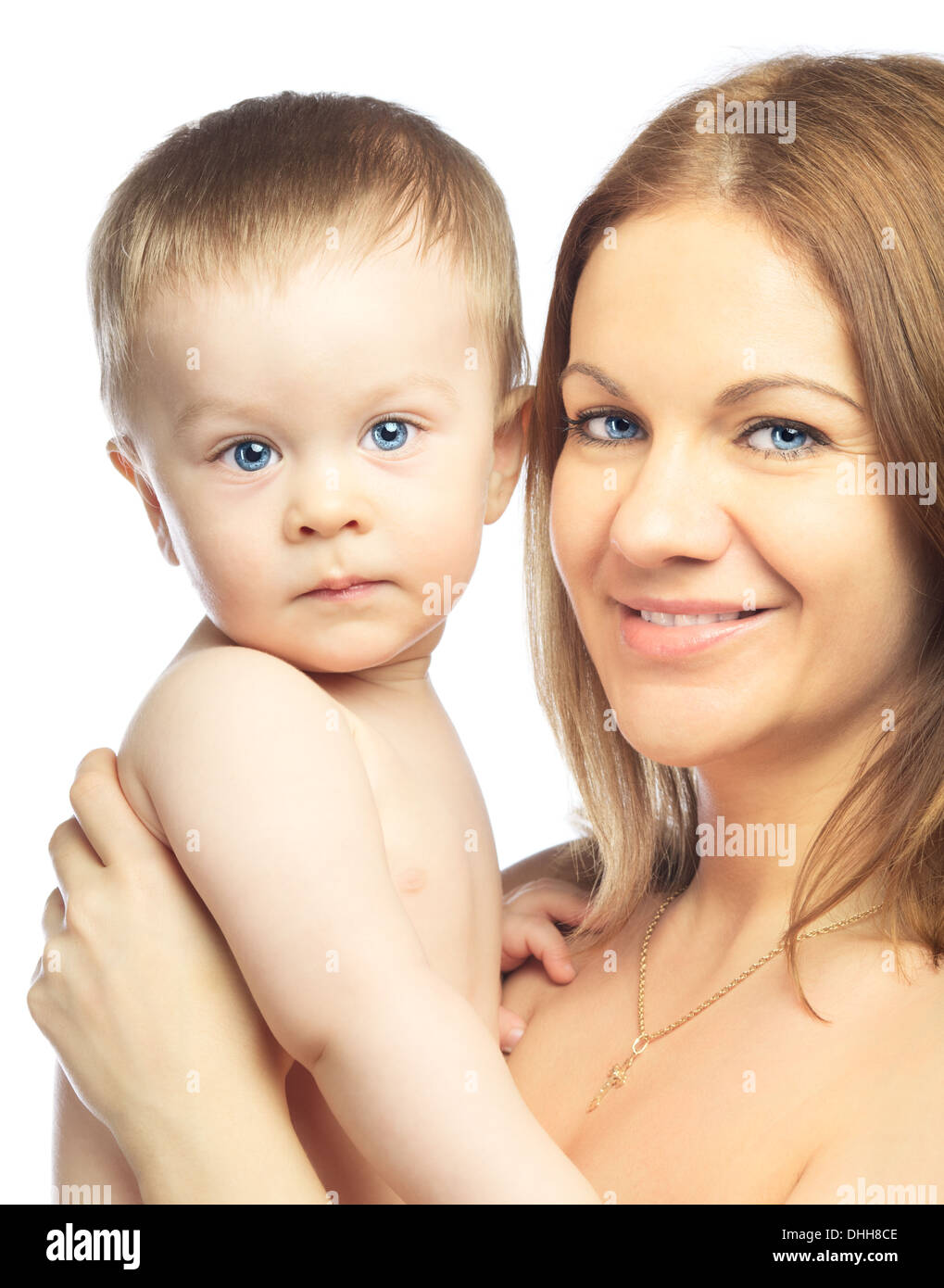 Baby and Mother Stock Photo - Alamy