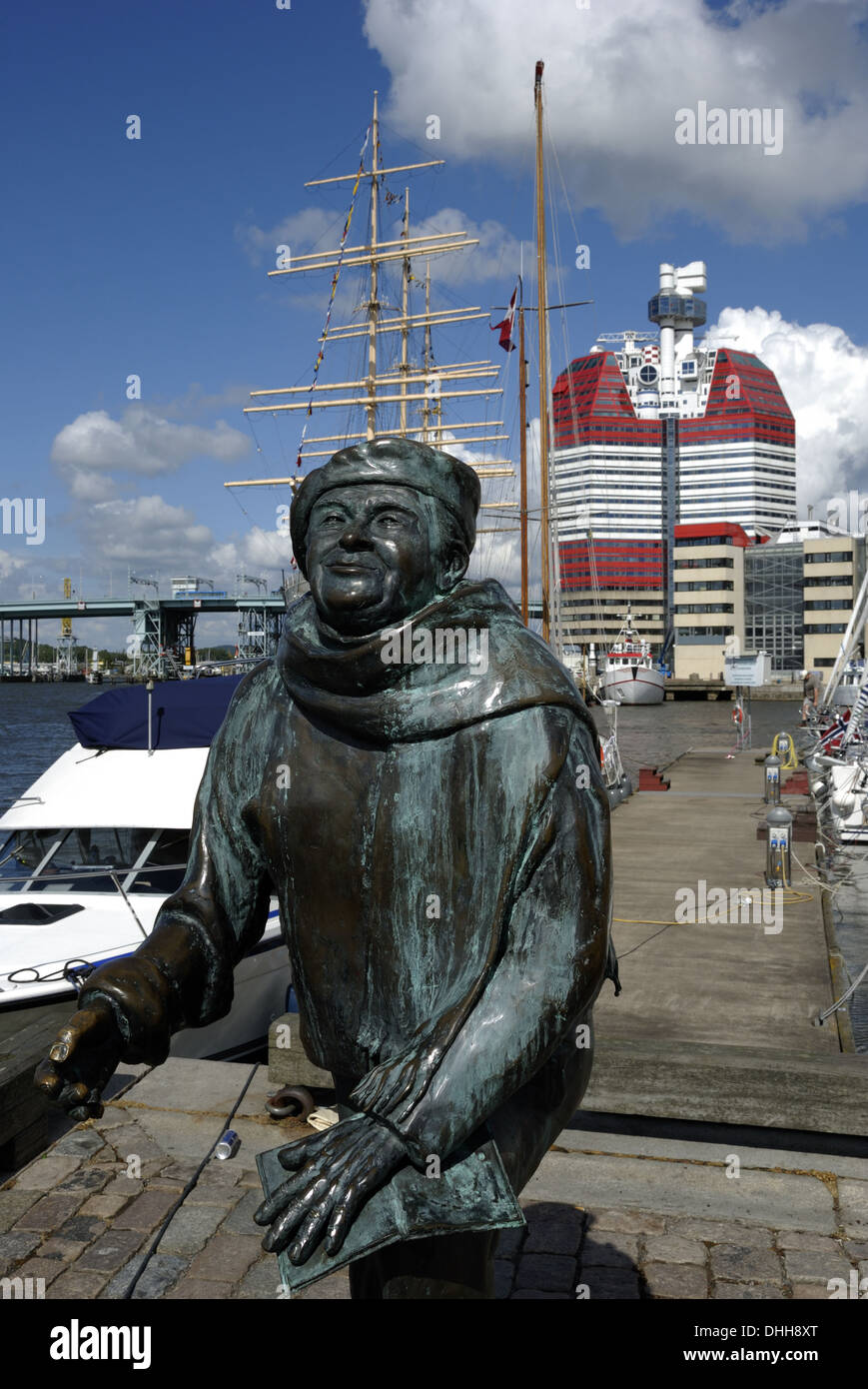 Evert Taube Statue in Gothenburg Stock Photo