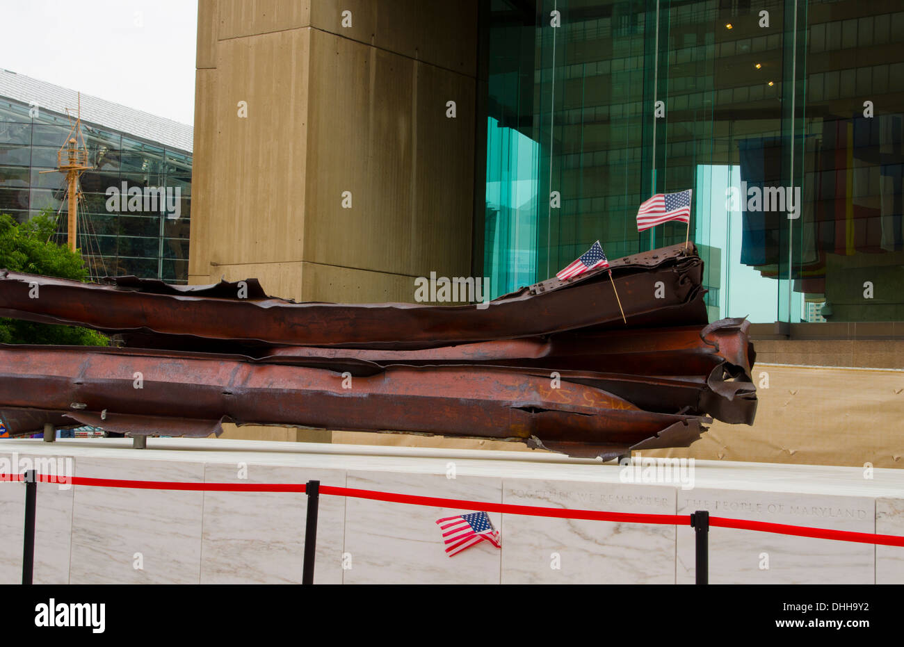 Memorial Baltimore Maryland Inner harbor for 9/11 deaths of Baltimore ...